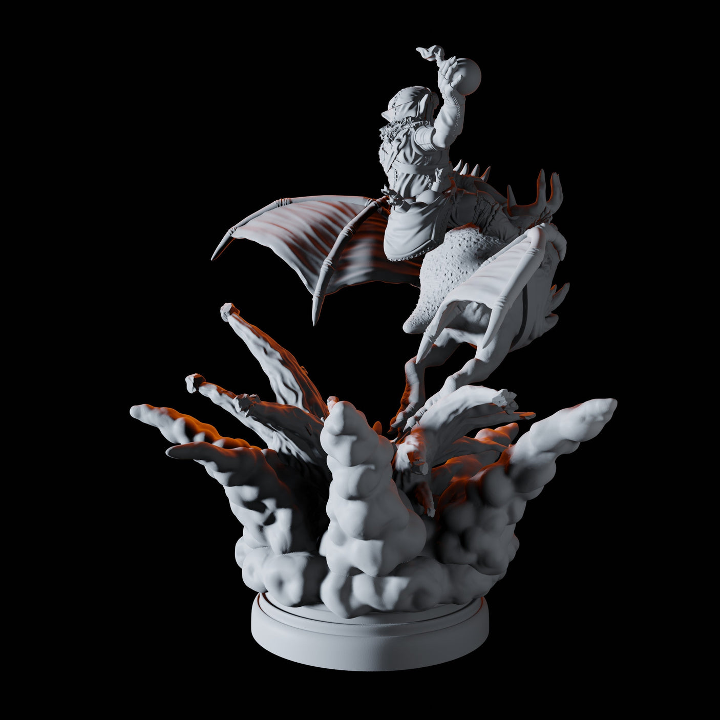 Flying Goblin Bombardier B Miniature for Dungeons and Dragons, Pathfinder or other TTRPGs