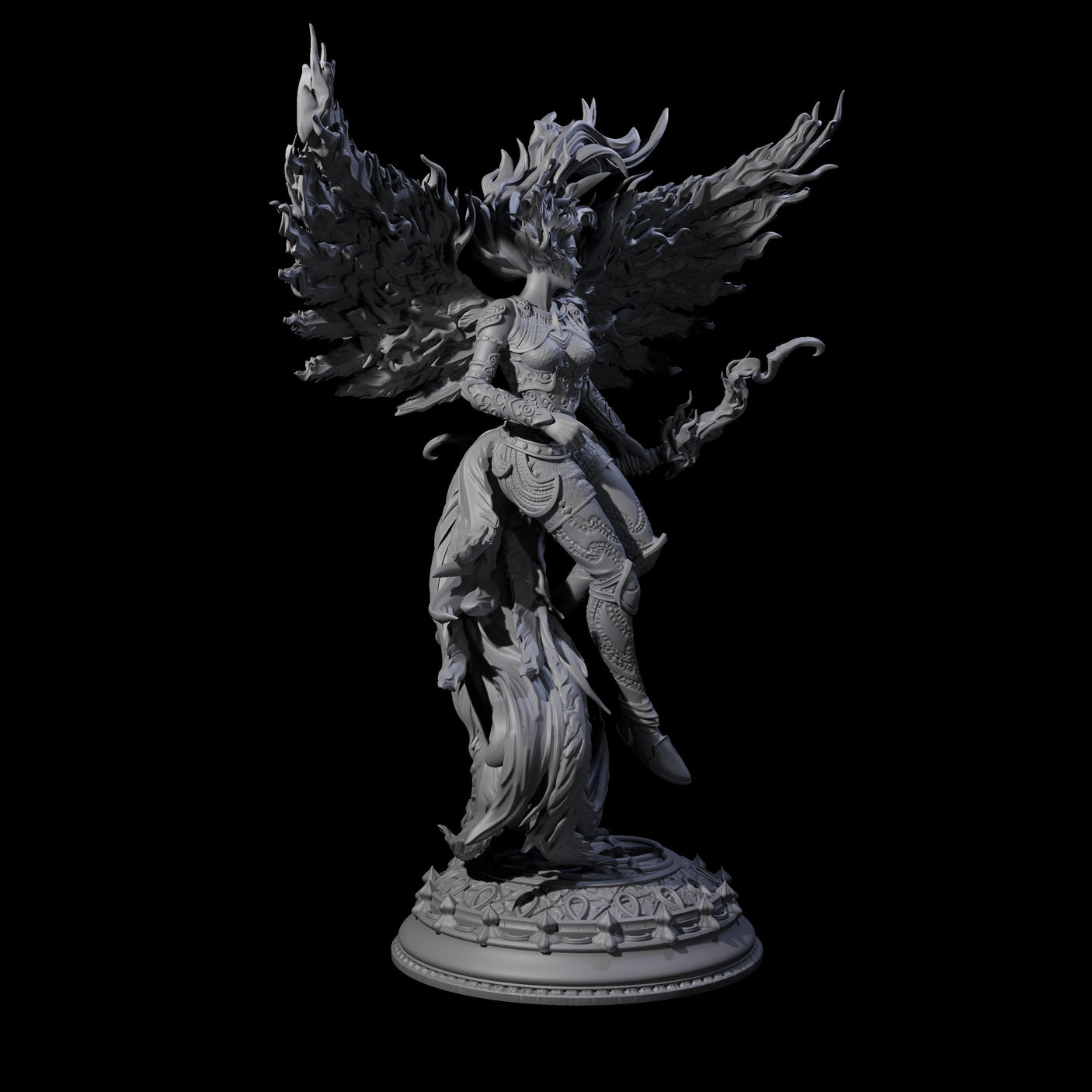 Flying Harpy Miniature for Dungeons and Dragons, Pathfinder or other TTRPGs