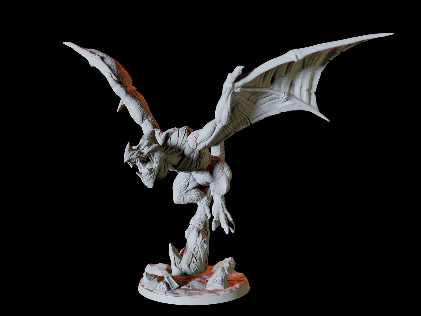 Flying Lizard Miniature for Dungeons and Dragons, Pathfinder or other TTRPGs