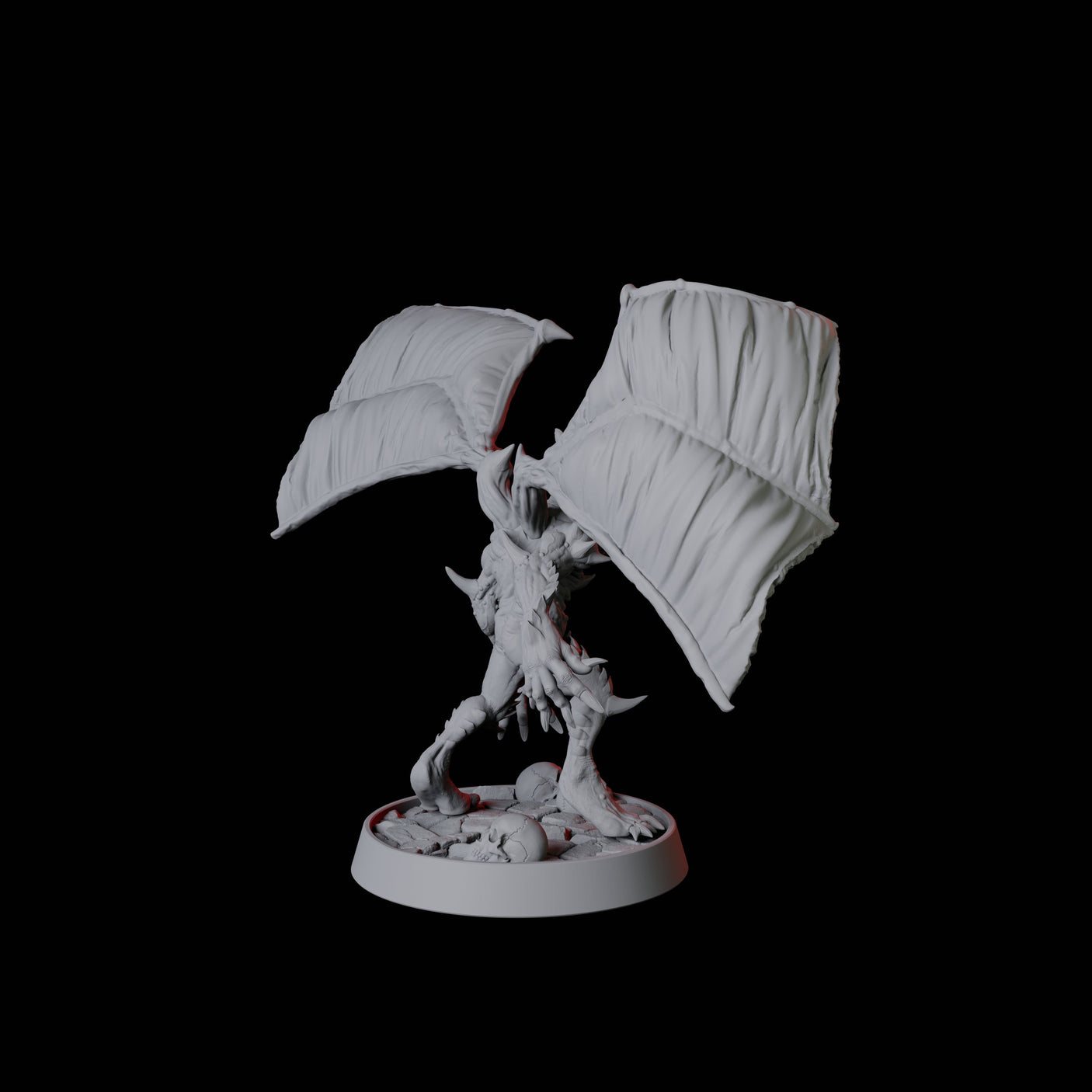 Flying Spined Devil Miniature for Dungeons and Dragons, Pathfinder or other TTRPGs