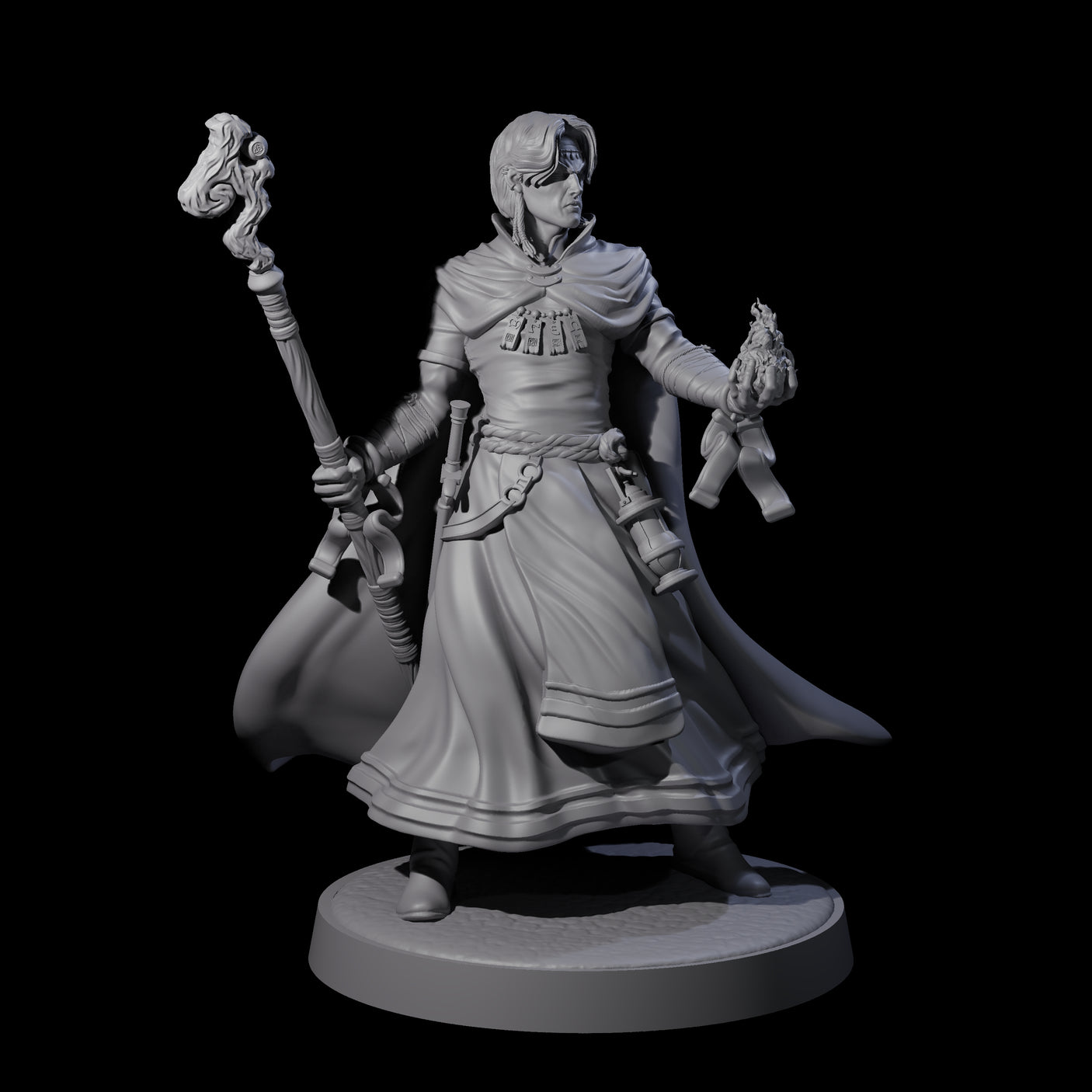 Flynn - Elegant Wizard Miniature for Dungeons and Dragons, Pathfinder or other TTRPGs