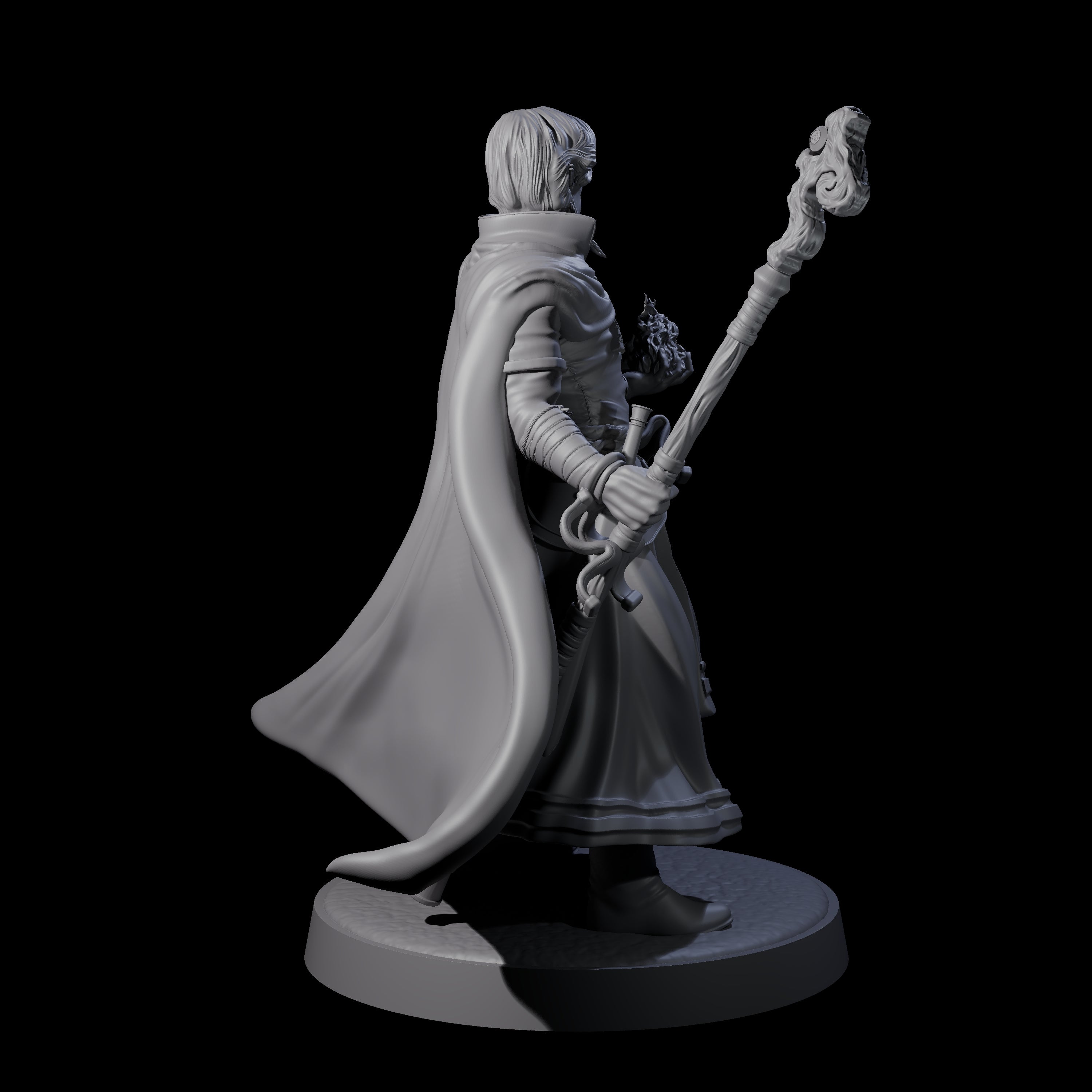Flynn - Elegant Wizard Miniature for Dungeons and Dragons, Pathfinder or other TTRPGs