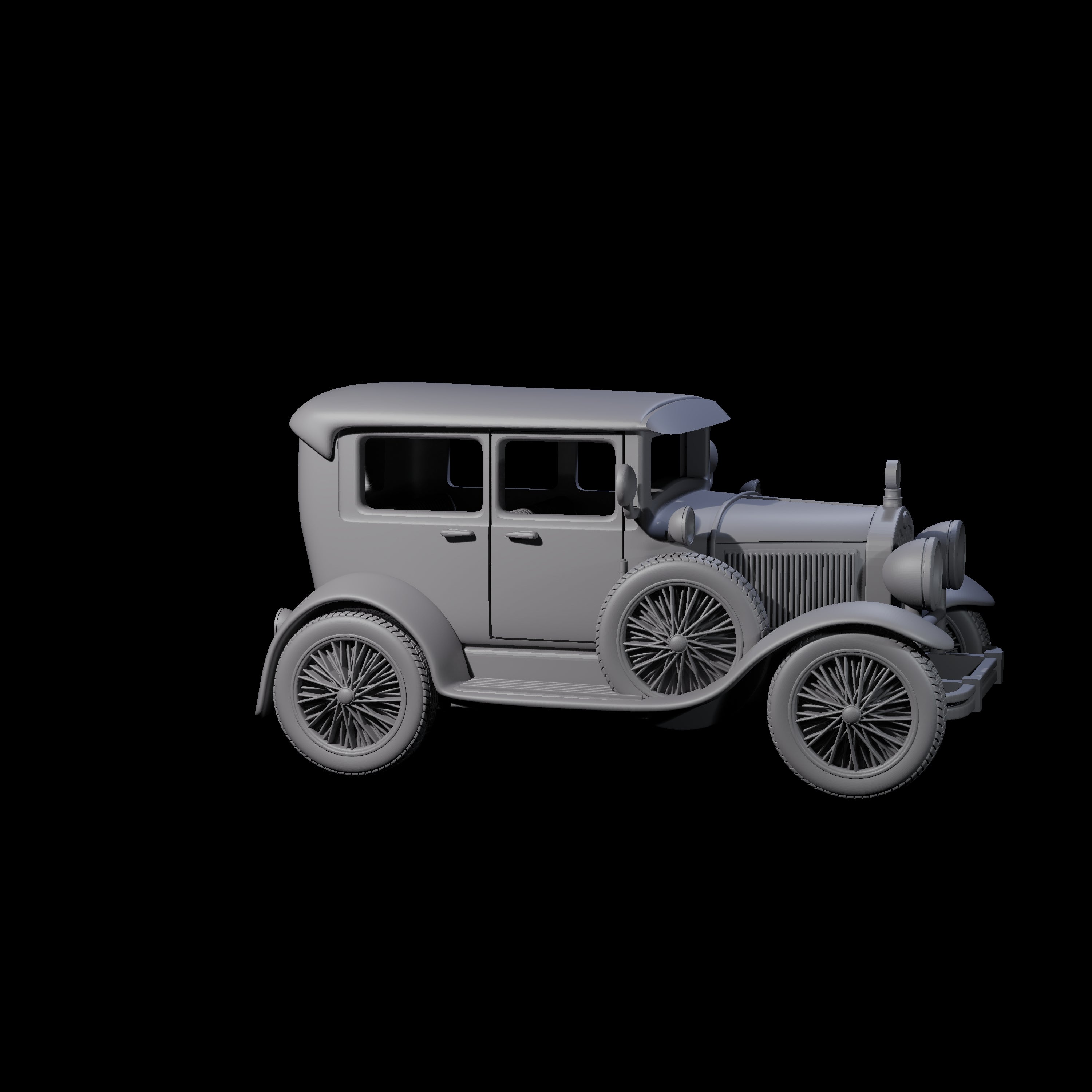 Ford Model A Car Miniature for Dungeons and Dragons, Pathfinder or other TTRPGs