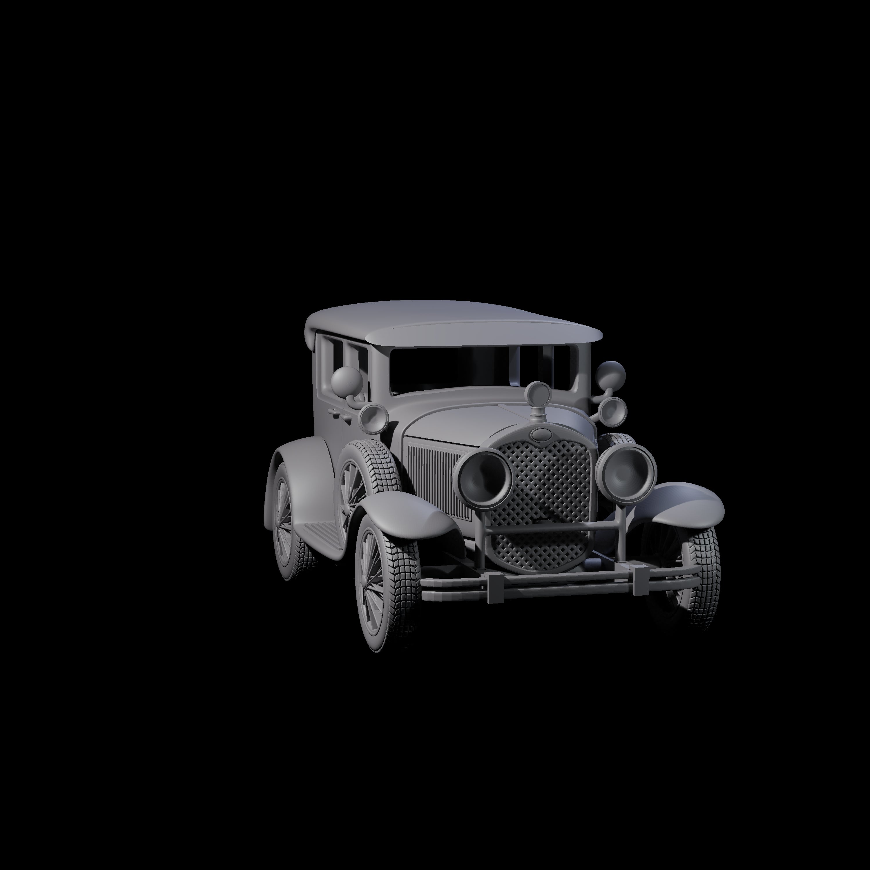 Ford Model A Car Miniature for Dungeons and Dragons, Pathfinder or other TTRPGs