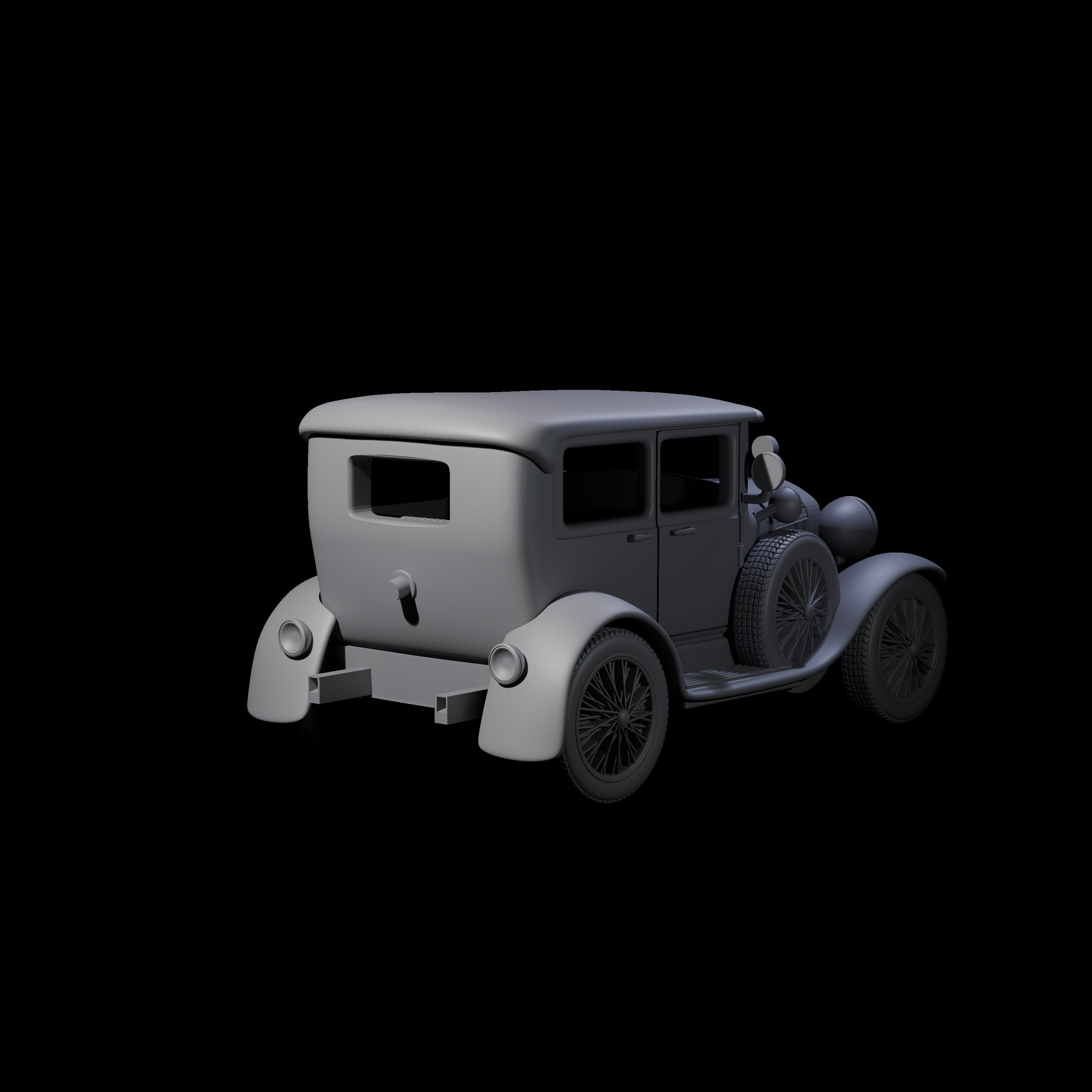 Ford Model A Car Miniature for Dungeons and Dragons, Pathfinder or other TTRPGs