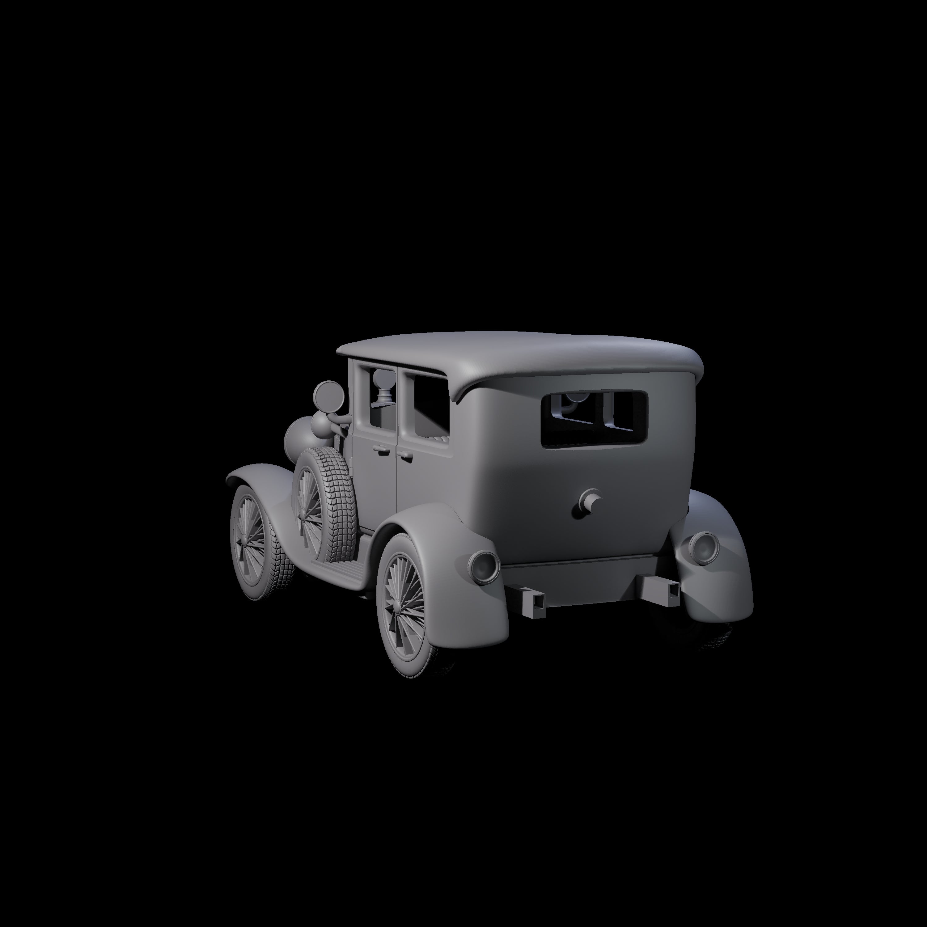 Ford Model A Car Miniature for Dungeons and Dragons, Pathfinder or other TTRPGs
