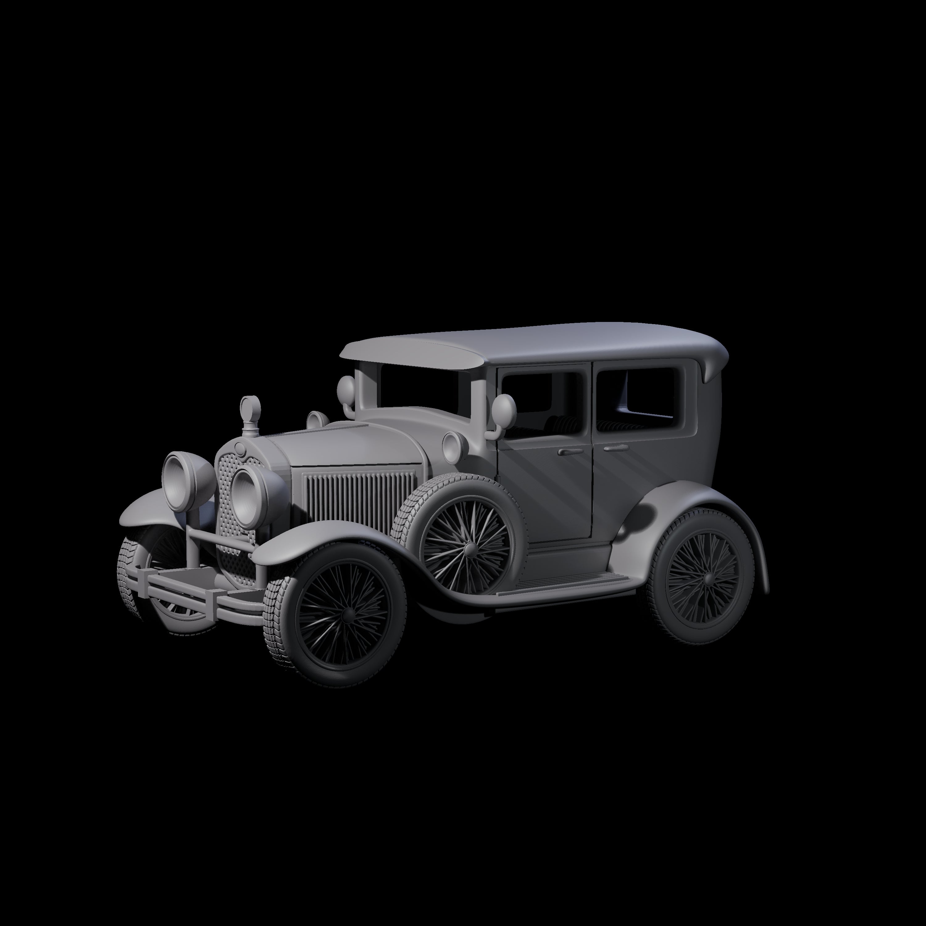 Ford Model A Car Miniature for Dungeons and Dragons, Pathfinder or other TTRPGs