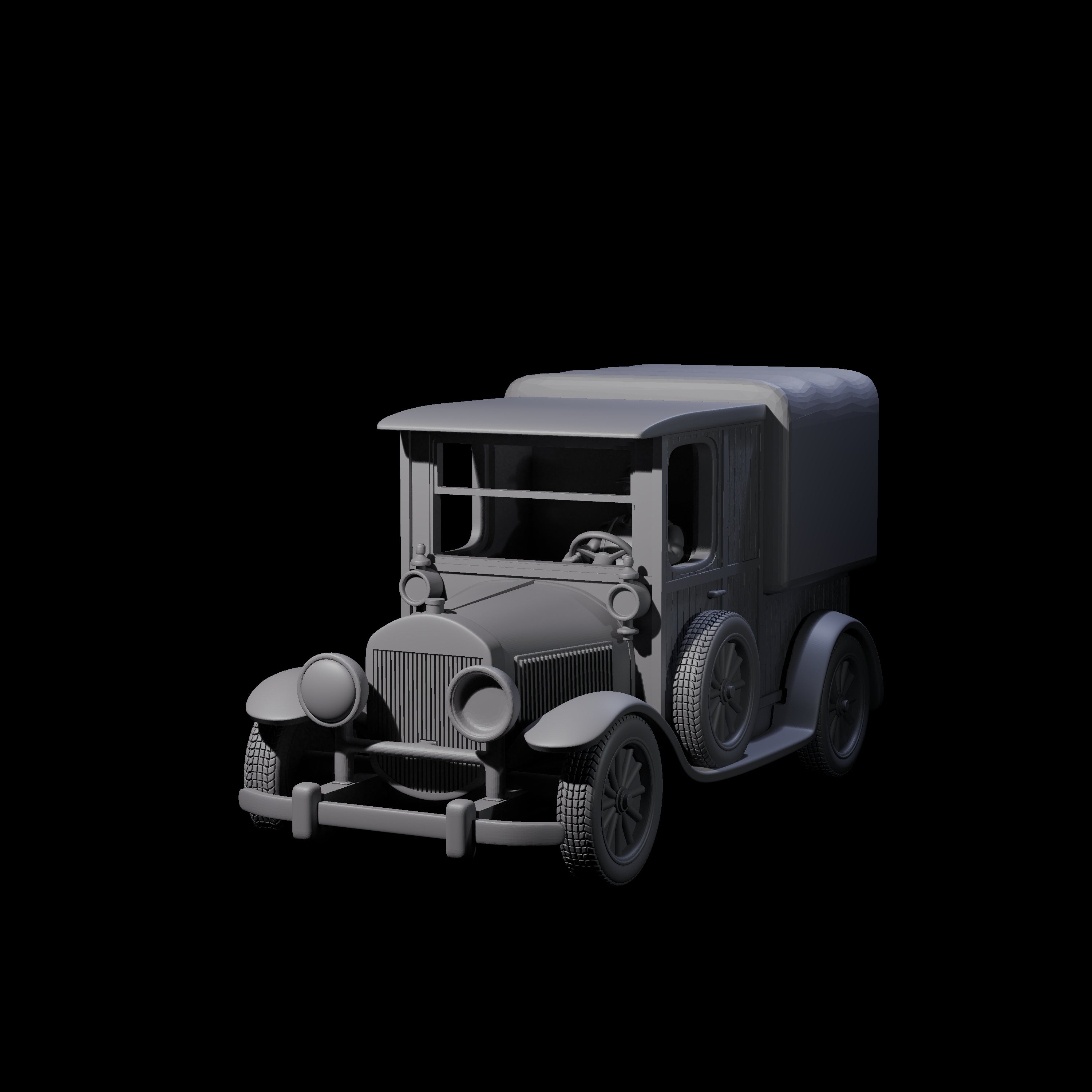 Ford Model T Truck Miniature for Dungeons and Dragons, Pathfinder or other TTRPGs