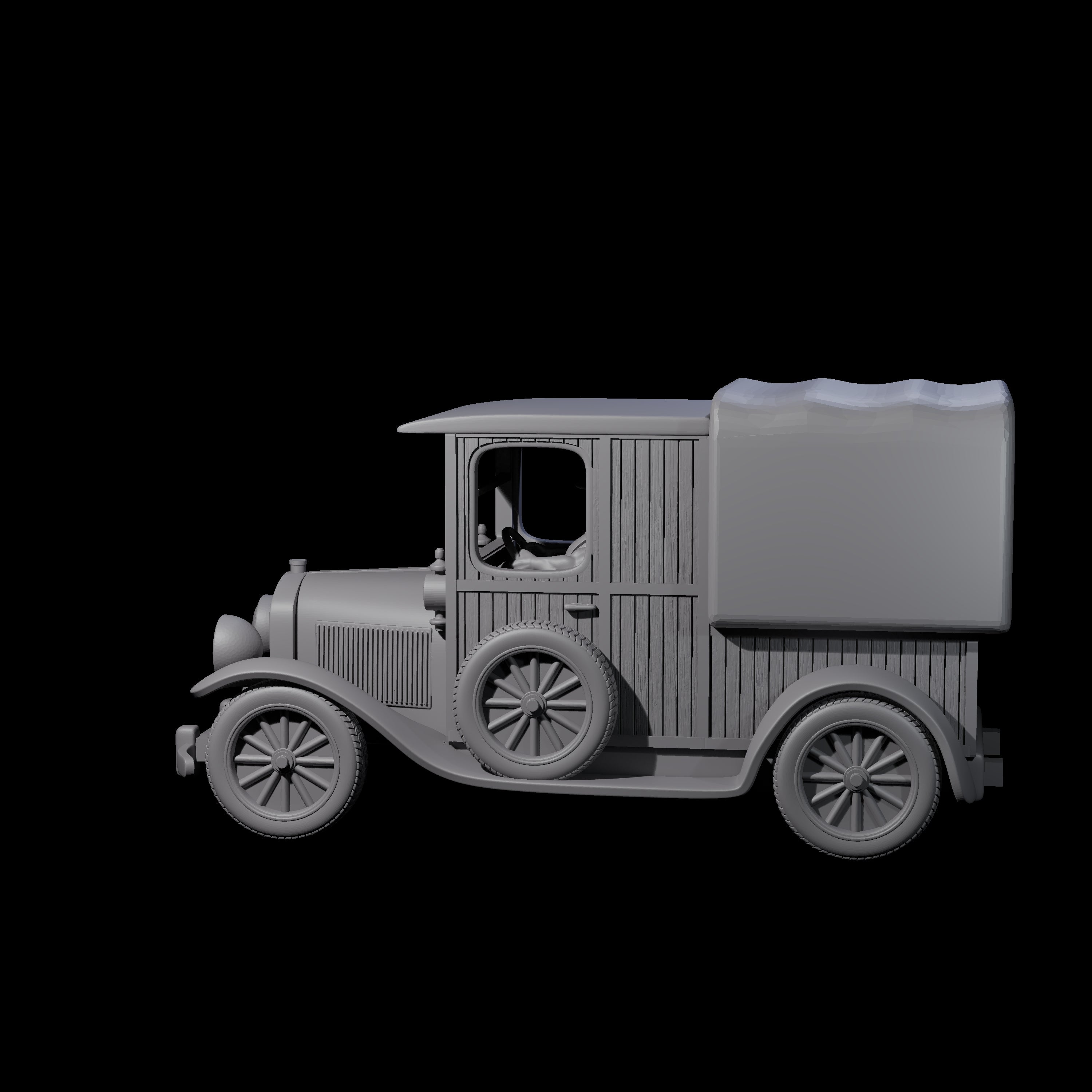 Ford Model T Truck Miniature for Dungeons and Dragons, Pathfinder or other TTRPGs