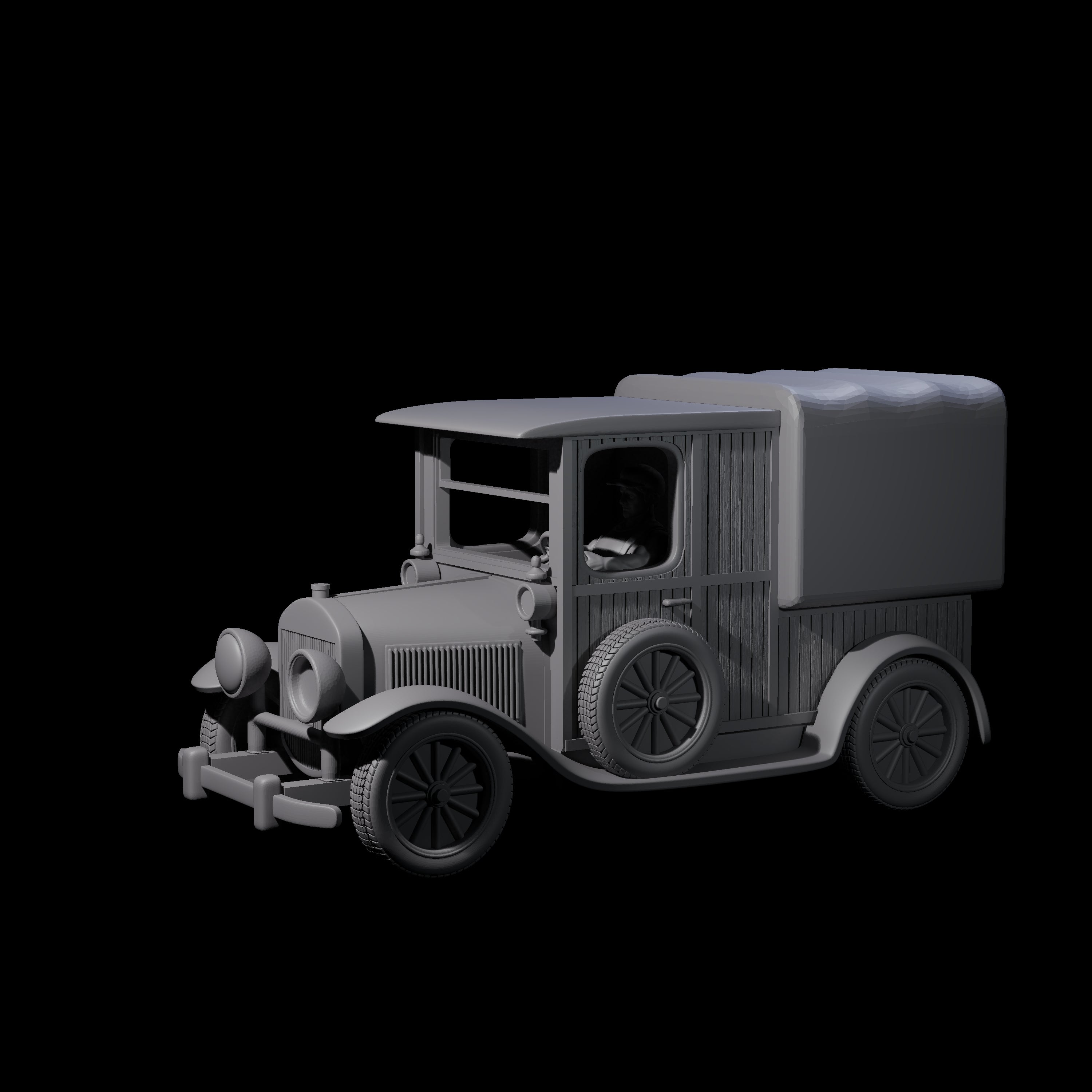 Ford Model T Truck Miniature for Dungeons and Dragons, Pathfinder or other TTRPGs