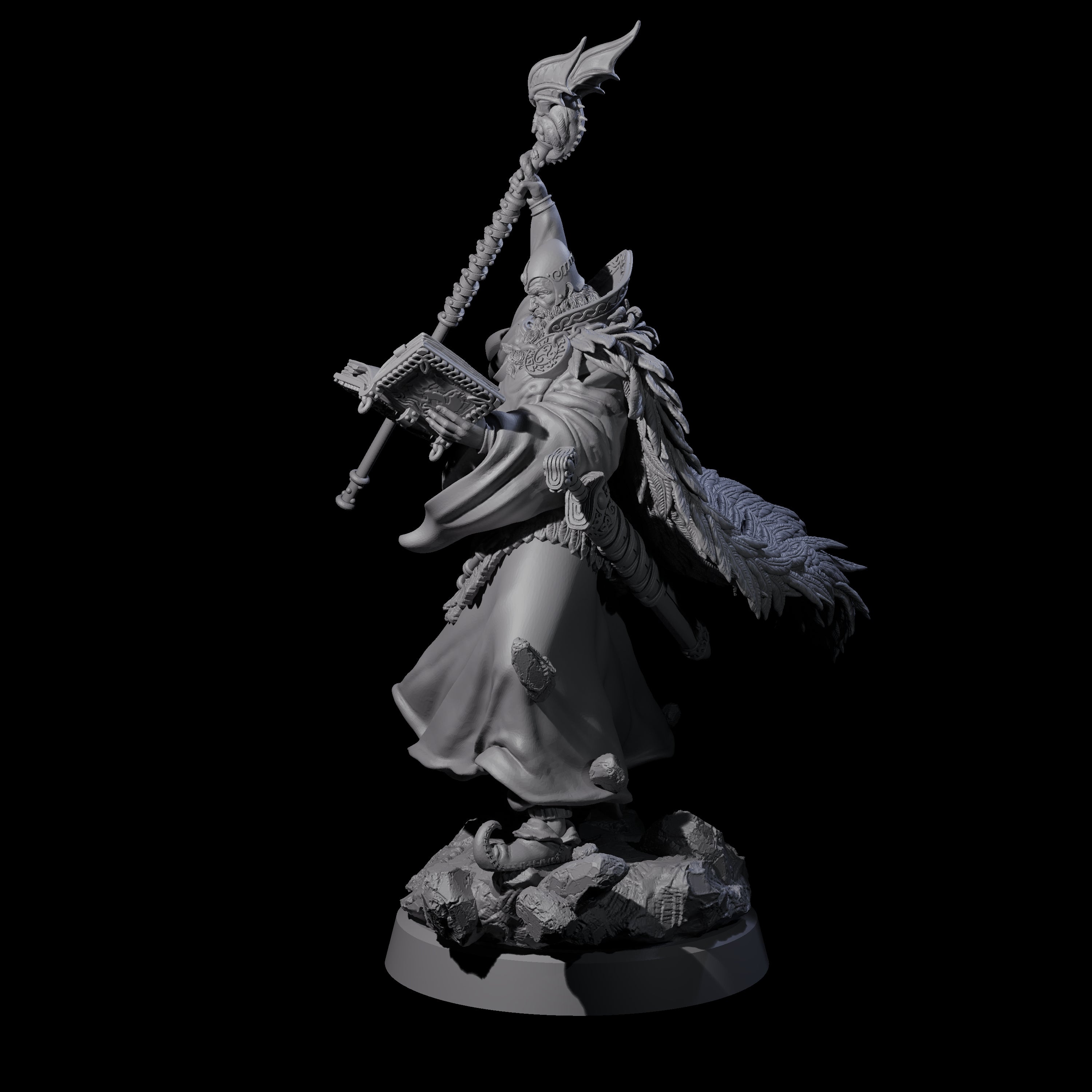 Forest Archmage Miniature for Dungeons and Dragons, Pathfinder or other TTRPGs
