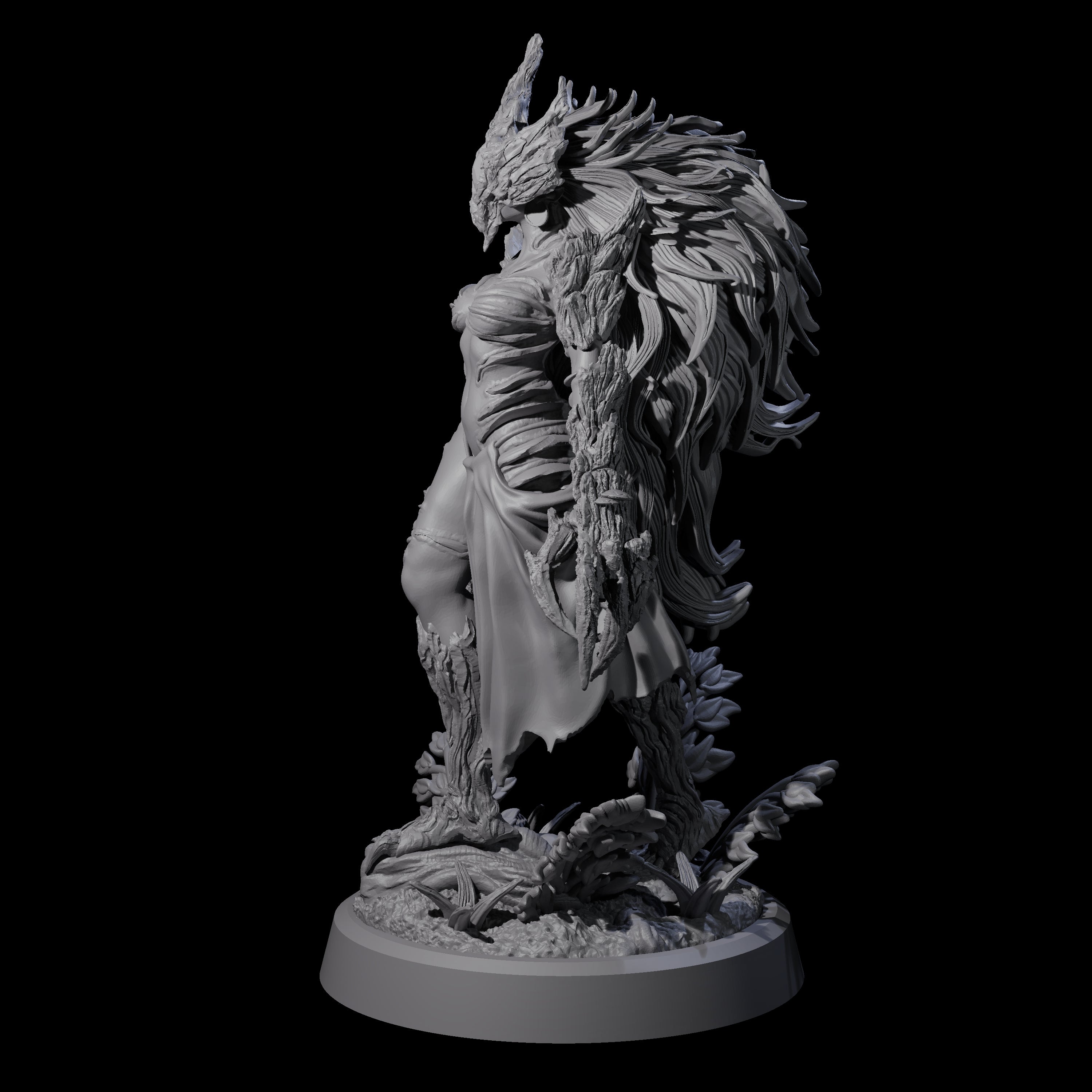 Forest Defending Dryad A Miniature for Dungeons and Dragons, Pathfinder or other TTRPGs