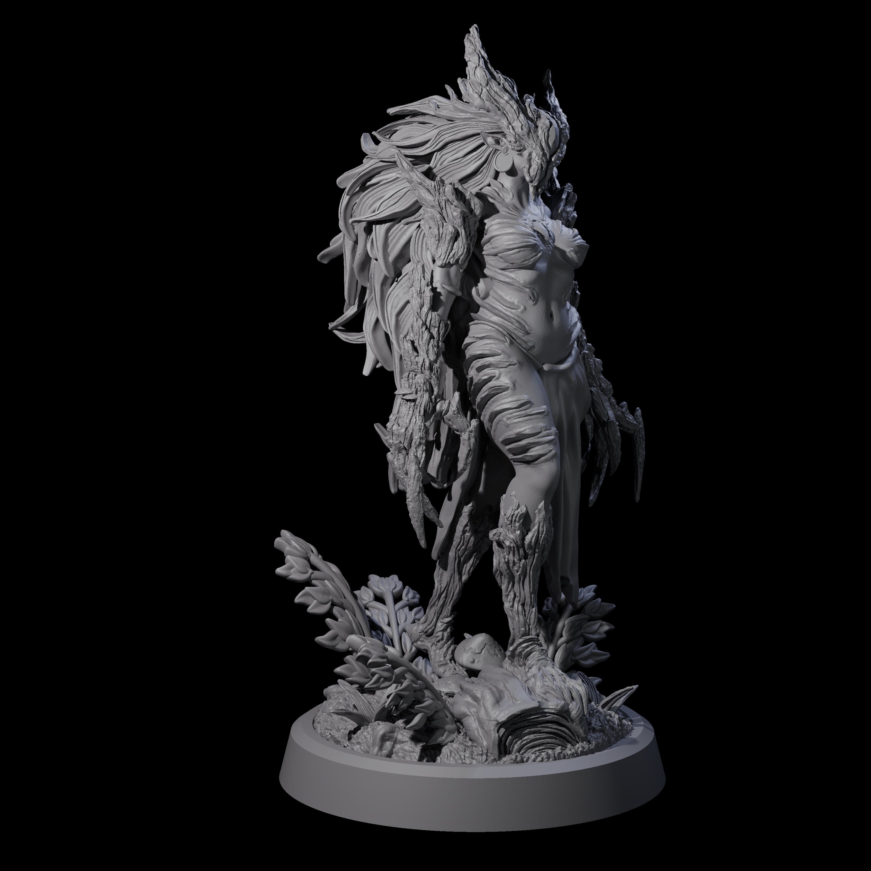Forest Defending Dryad A Miniature for Dungeons and Dragons, Pathfinder or other TTRPGs