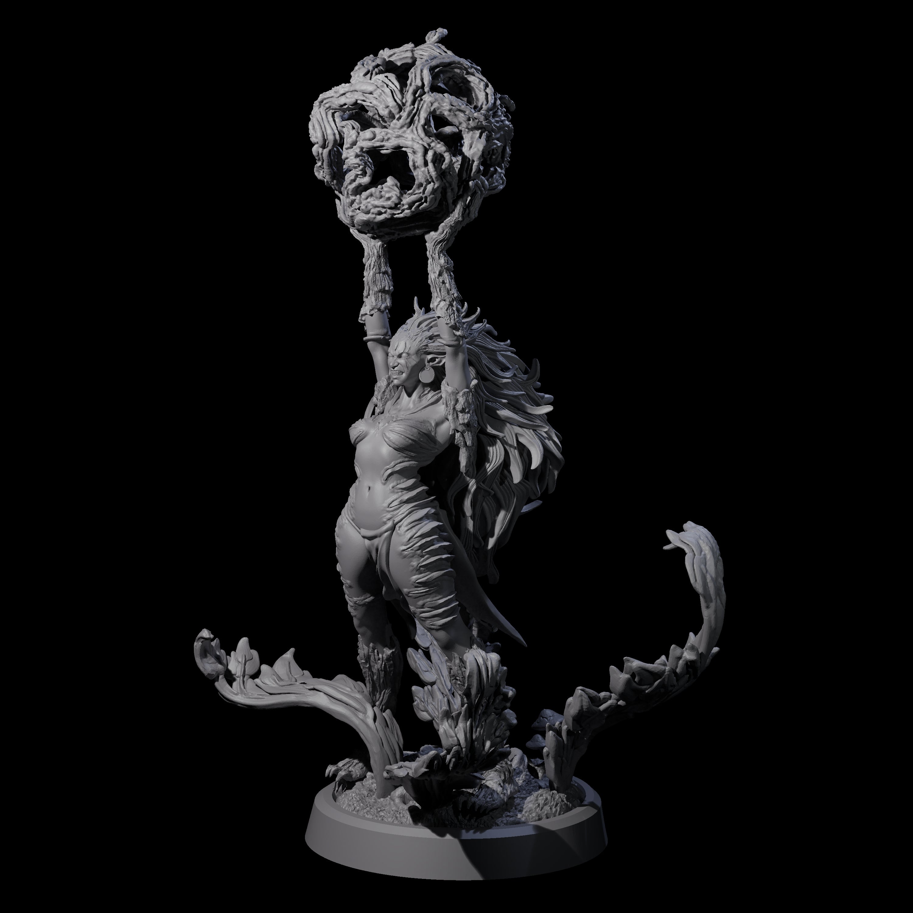 Forest Defending Dryad B Miniature for Dungeons and Dragons, Pathfinder or other TTRPGs