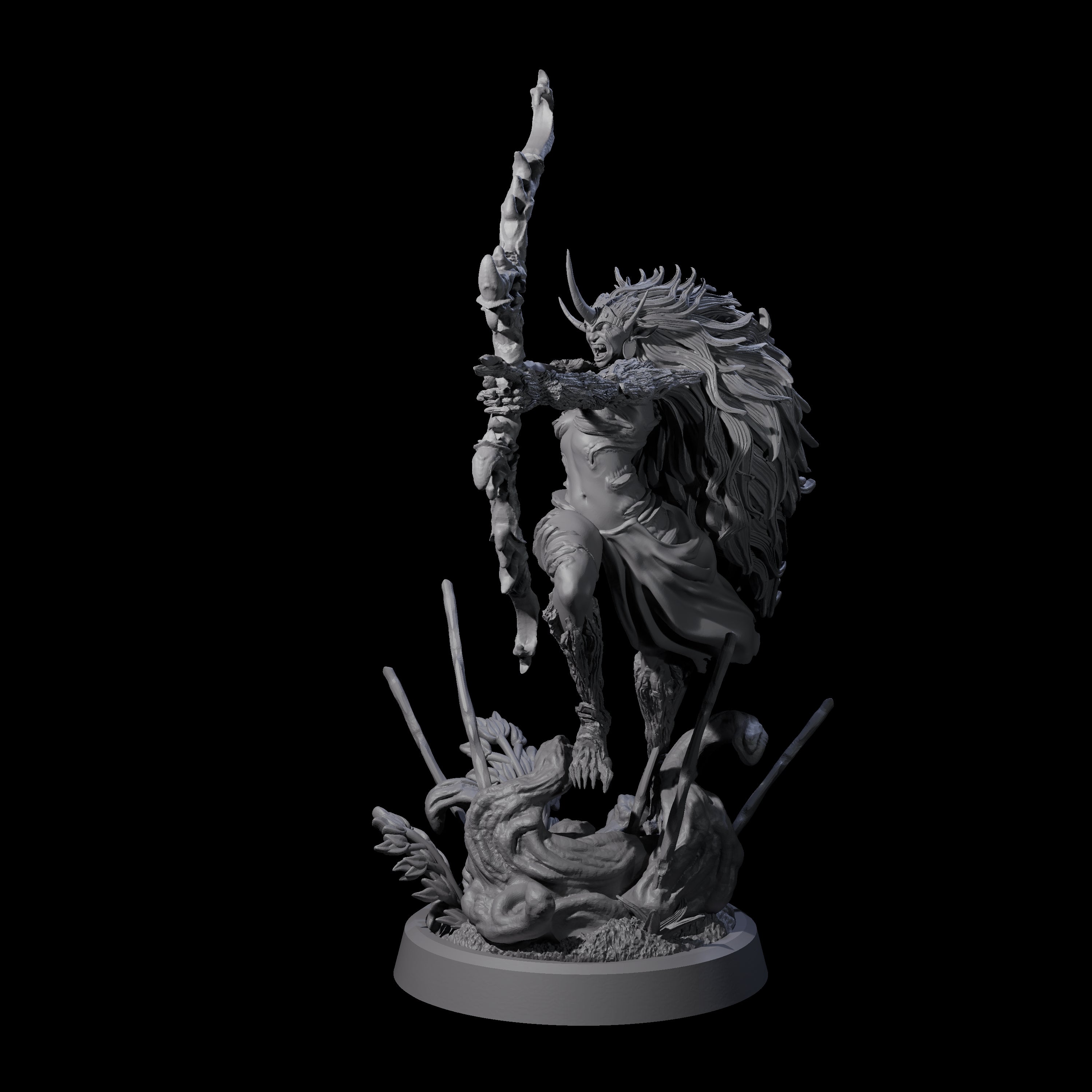 Forest Defending Dryad C Miniature for Dungeons and Dragons, Pathfinder or other TTRPGs