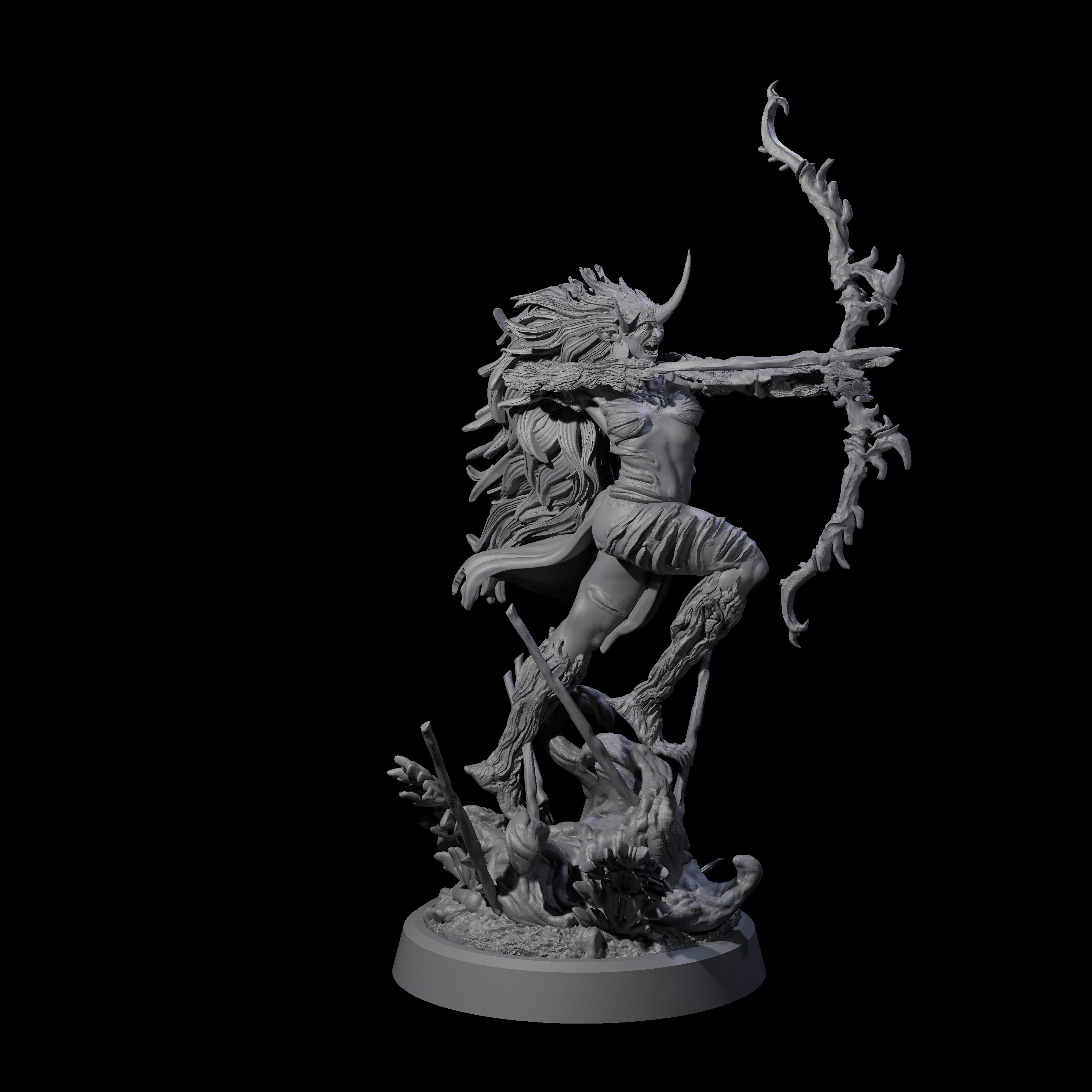 Forest Defending Dryad C Miniature for Dungeons and Dragons, Pathfinder or other TTRPGs