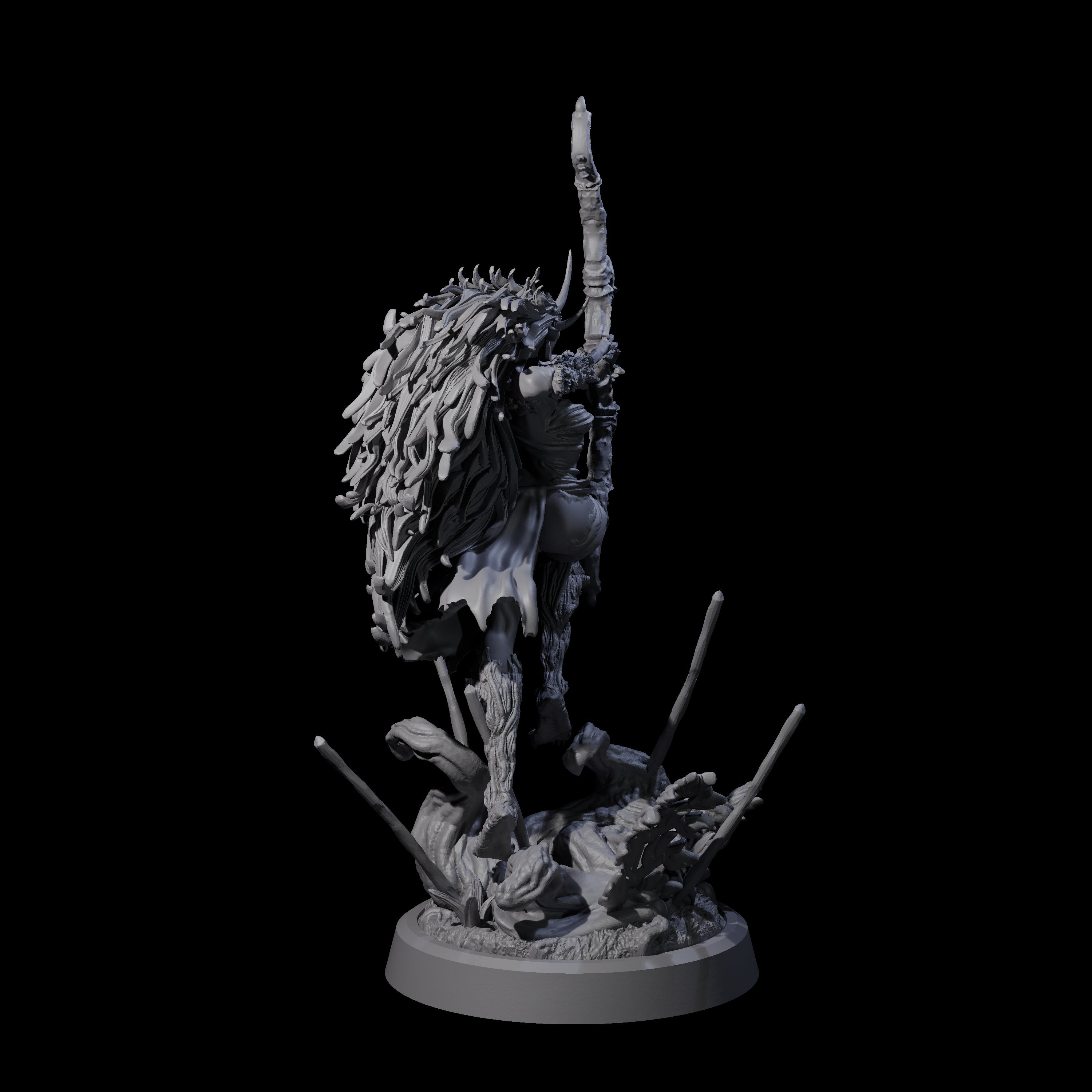 Forest Defending Dryad C Miniature for Dungeons and Dragons, Pathfinder or other TTRPGs