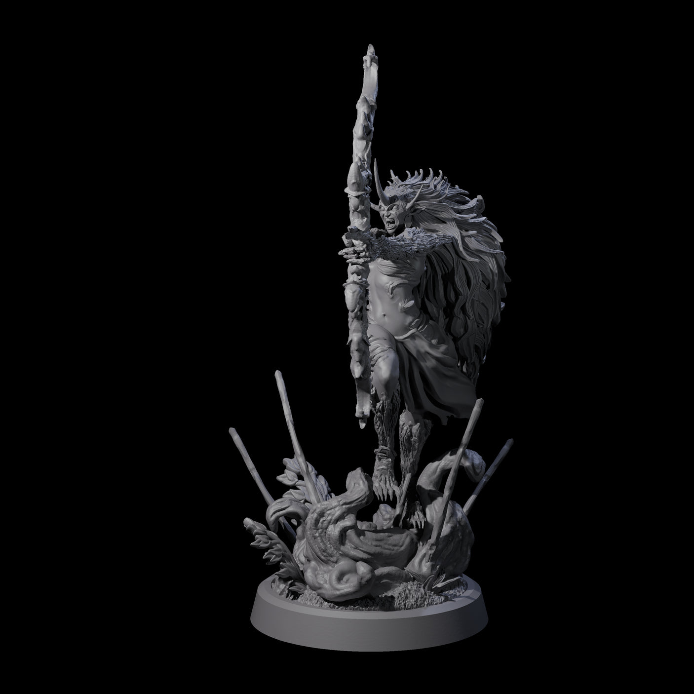 Forest Defending Dryad C Miniature for Dungeons and Dragons, Pathfinder or other TTRPGs
