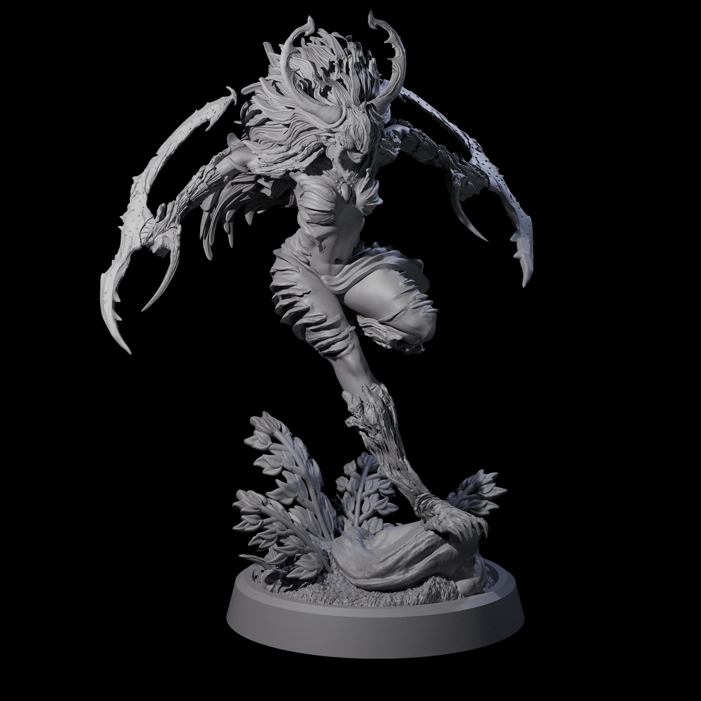 Forest Defending Dryad D Miniature for Dungeons and Dragons, Pathfinder or other TTRPGs