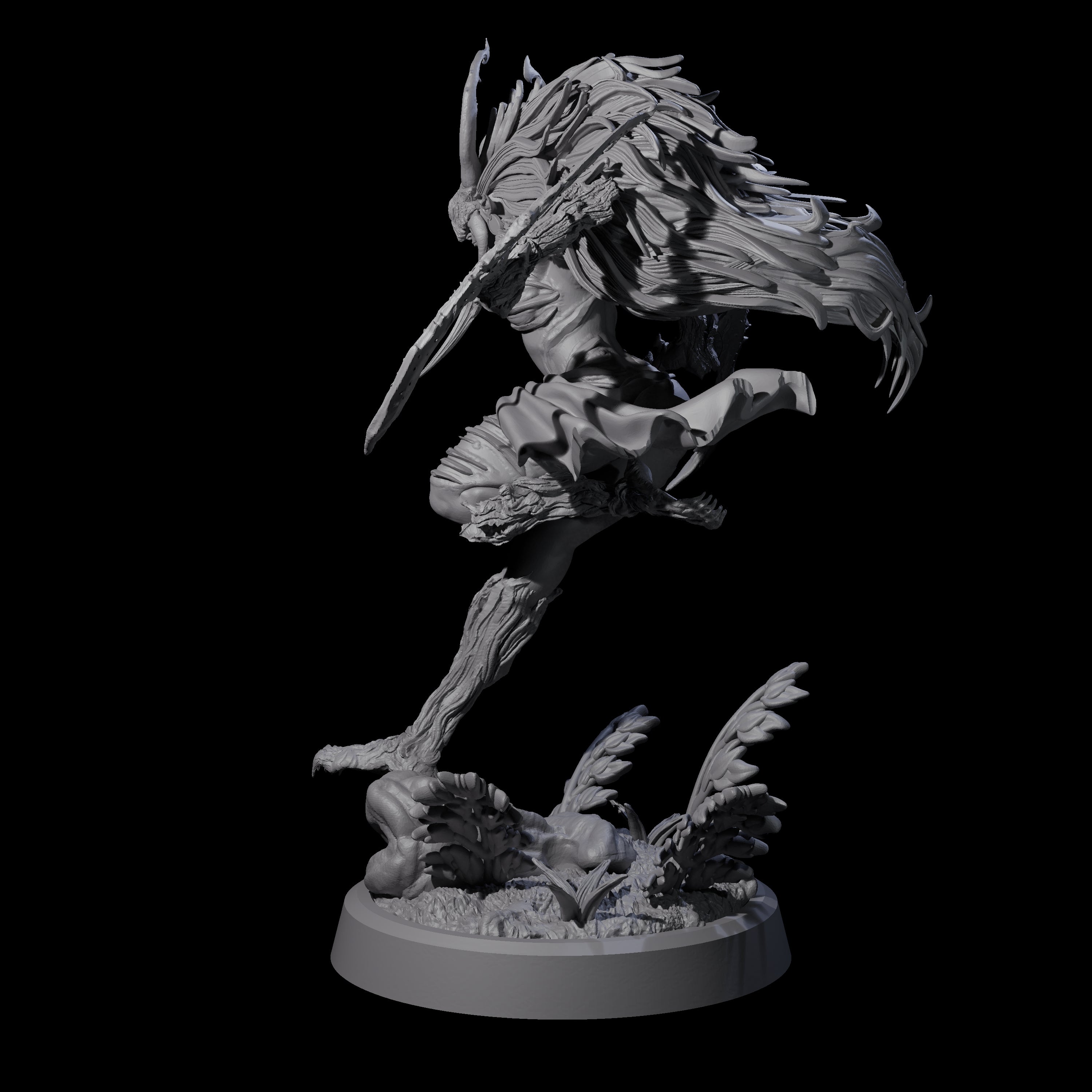 Forest Defending Dryad D Miniature for Dungeons and Dragons, Pathfinder or other TTRPGs