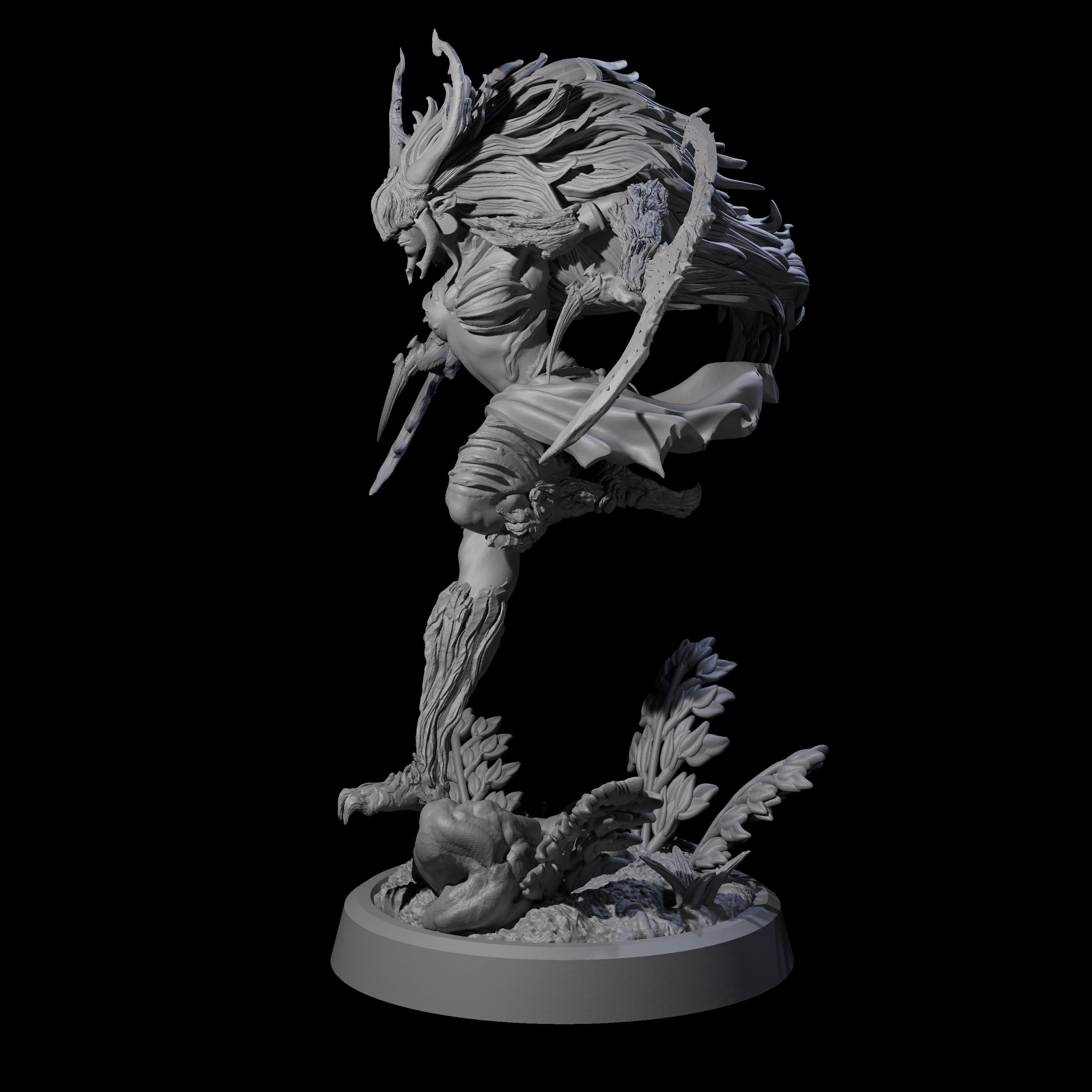 Forest Defending Dryad D Miniature for Dungeons and Dragons, Pathfinder or other TTRPGs