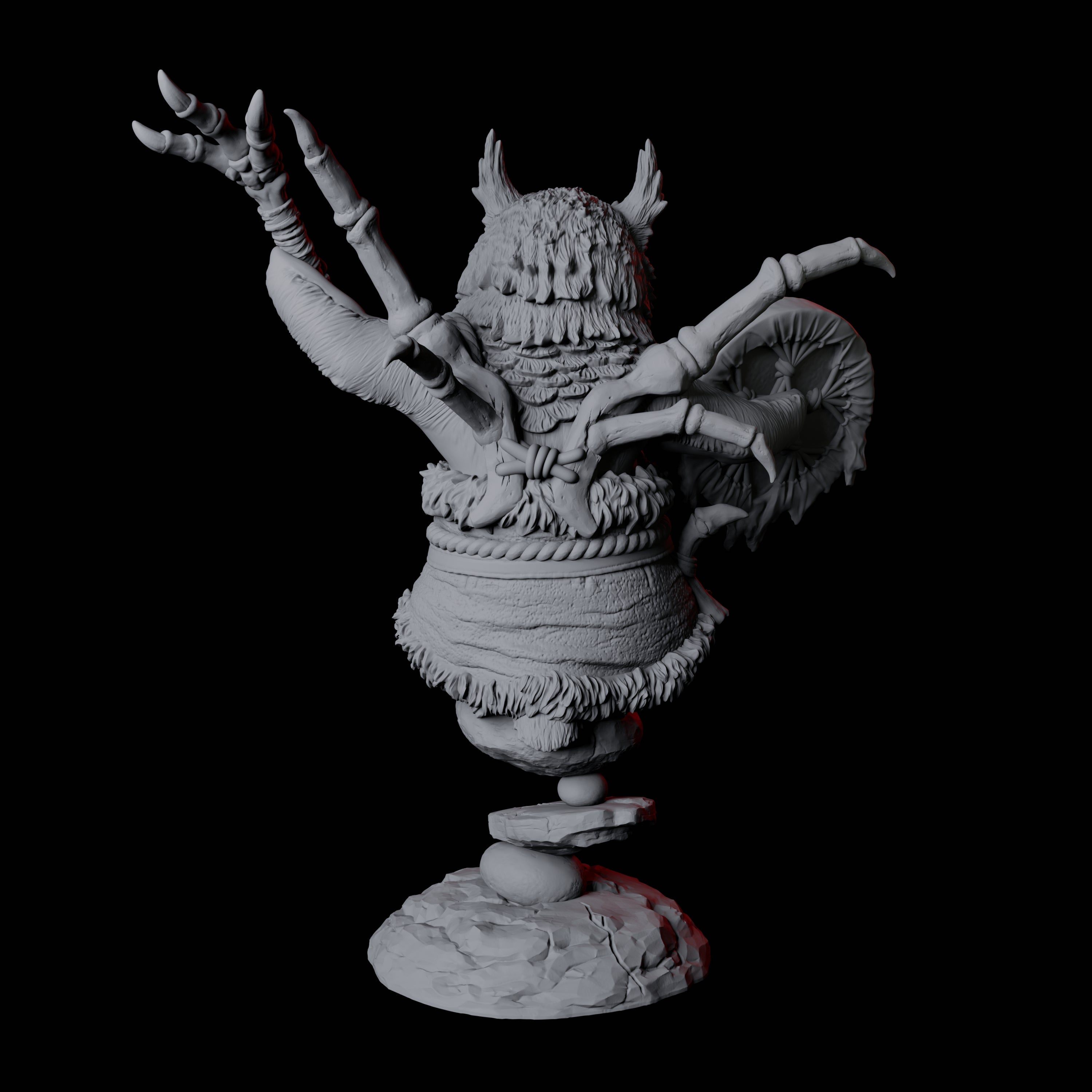 Forest Dohwar Shaman A Miniature for Dungeons and Dragons, Pathfinder or other TTRPGs