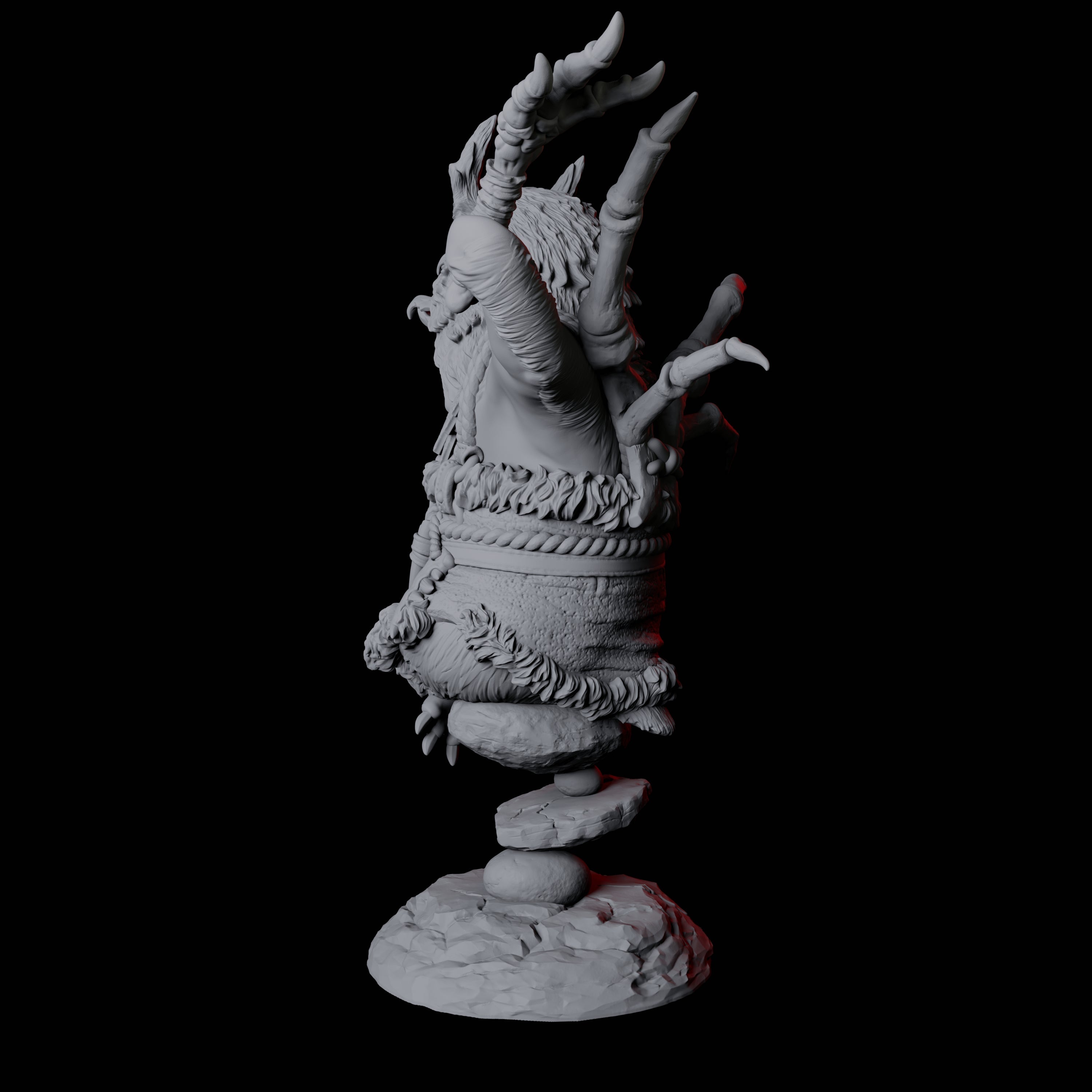 Forest Dohwar Shaman A Miniature for Dungeons and Dragons, Pathfinder or other TTRPGs