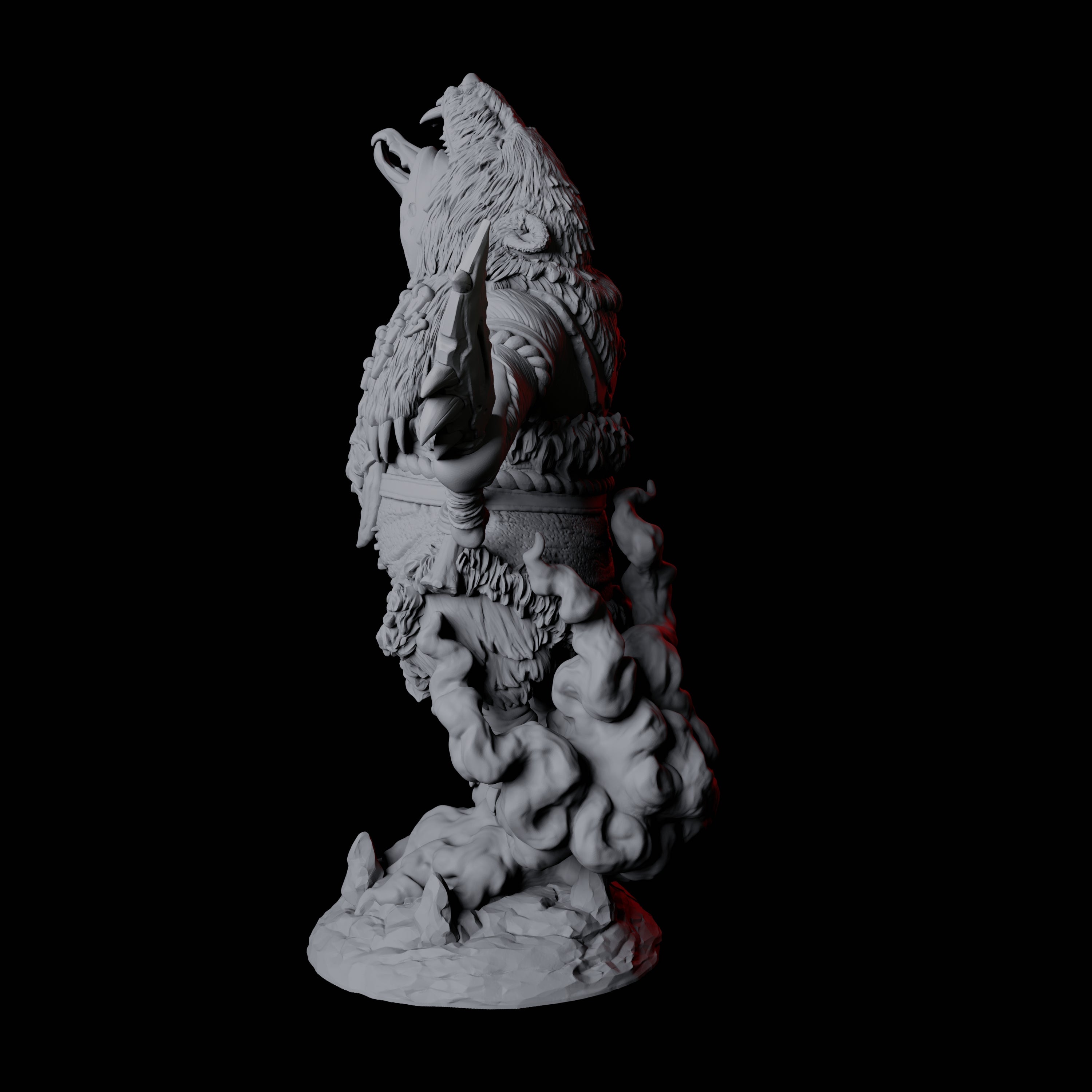 Forest Dohwar Shaman B Miniature for Dungeons and Dragons, Pathfinder or other TTRPGs