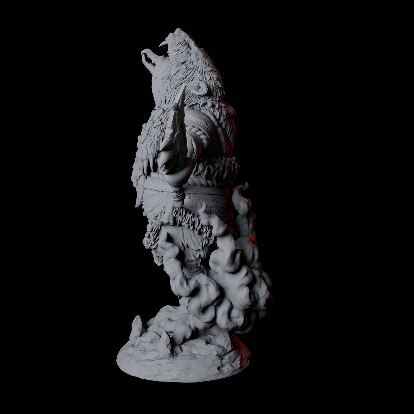 Forest Dohwar Shaman B Miniature for Dungeons and Dragons, Pathfinder or other TTRPGs