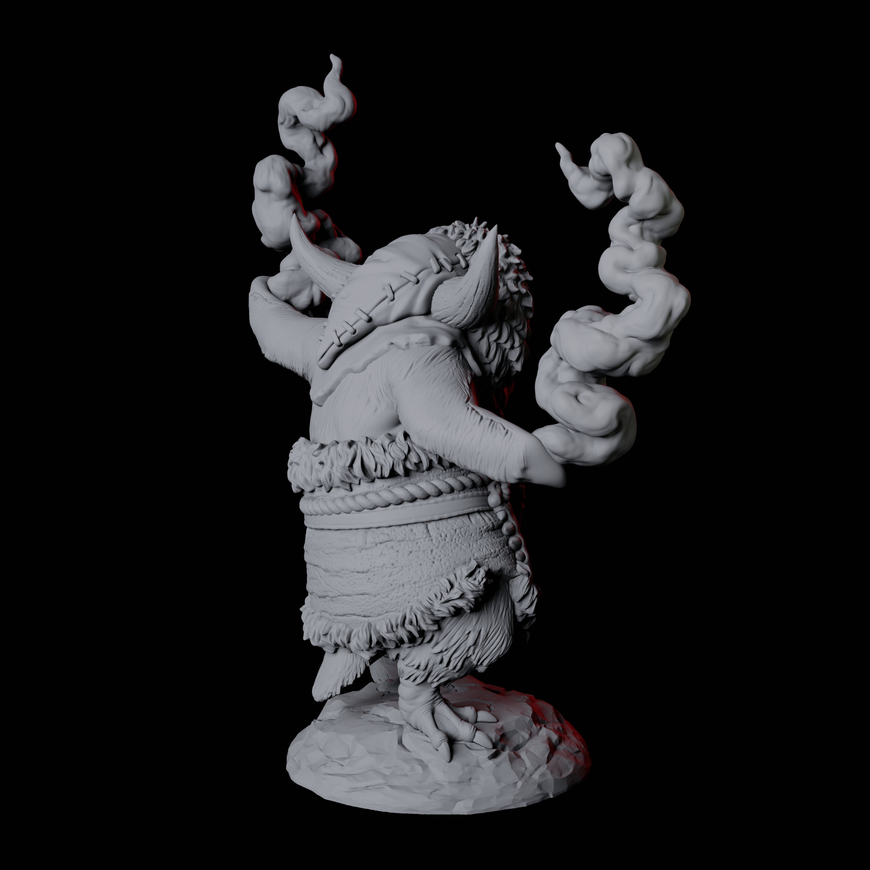 Forest Dohwar Shaman C Miniature for Dungeons and Dragons, Pathfinder or other TTRPGs