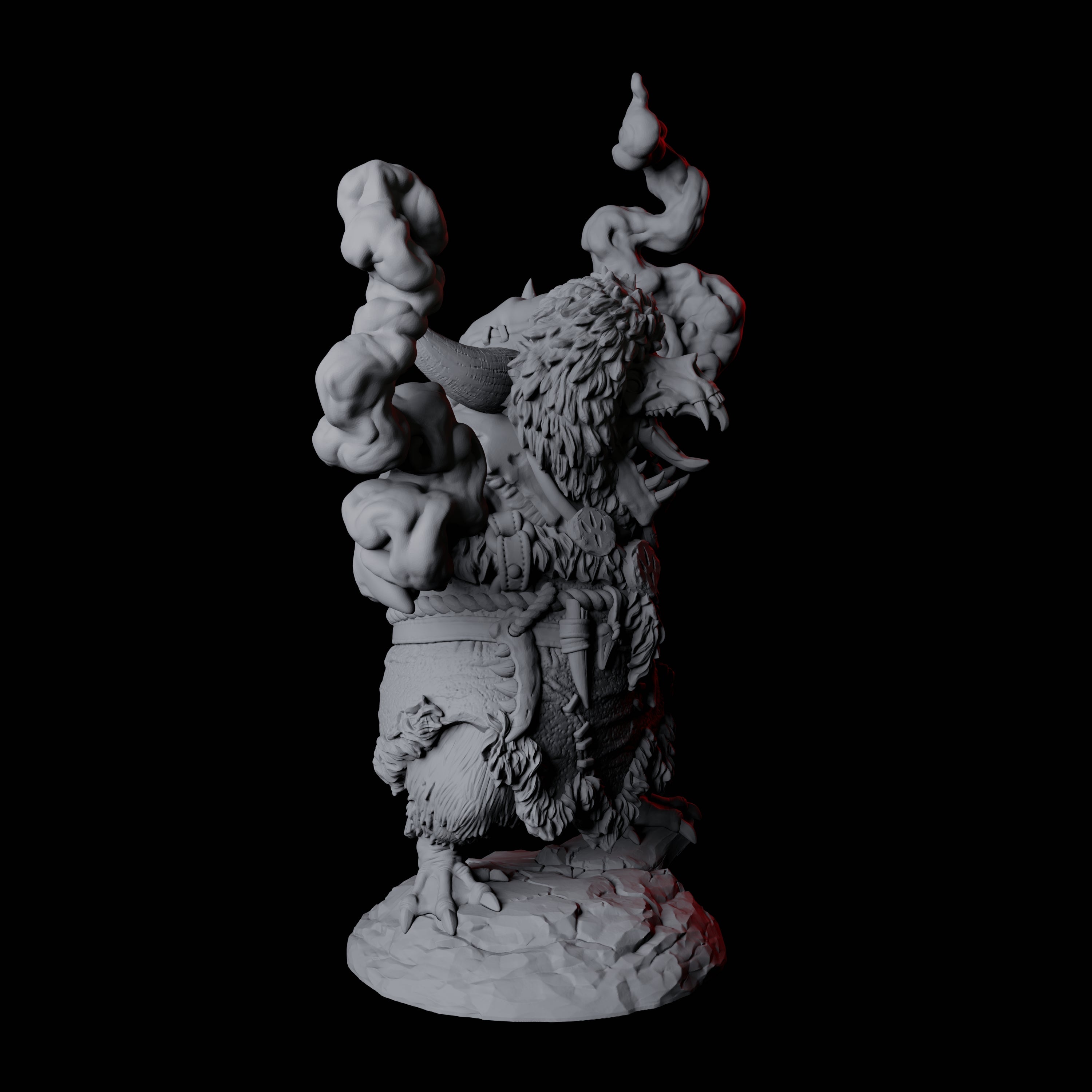 Forest Dohwar Shaman C Miniature for Dungeons and Dragons, Pathfinder or other TTRPGs