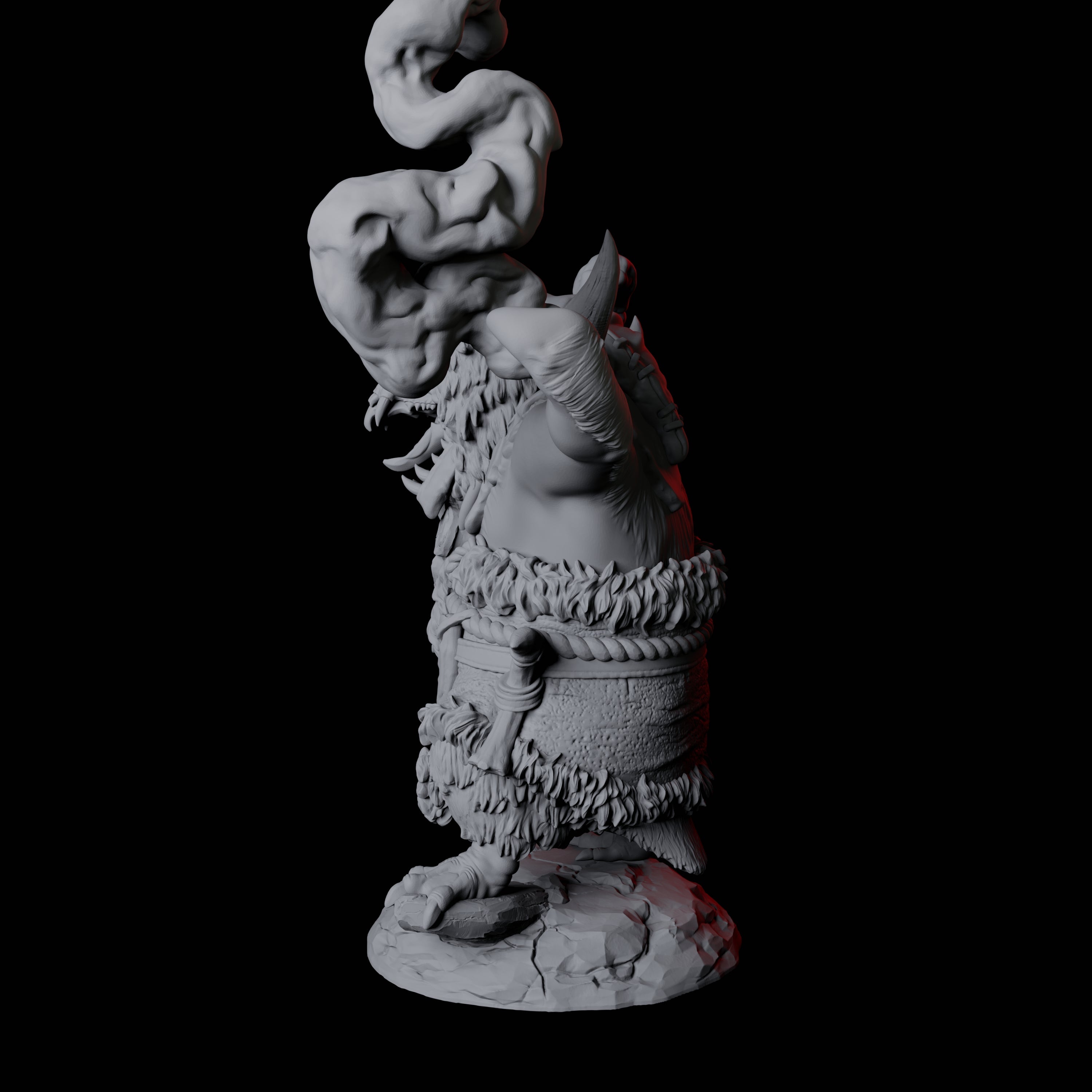 Forest Dohwar Shaman C Miniature for Dungeons and Dragons, Pathfinder or other TTRPGs