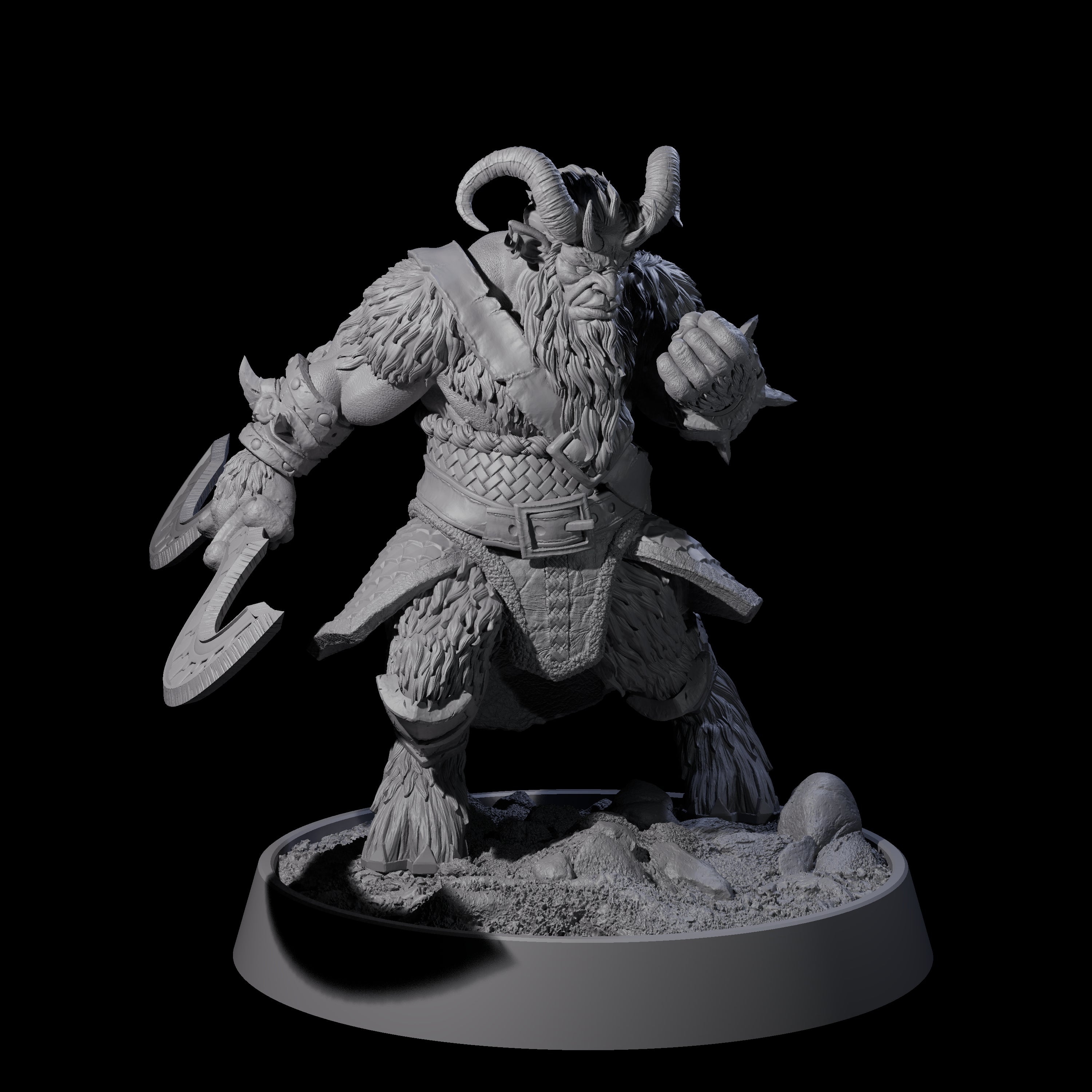 Forest Guardian Satyr A Miniature for Dungeons and Dragons, Pathfinder or other TTRPGs