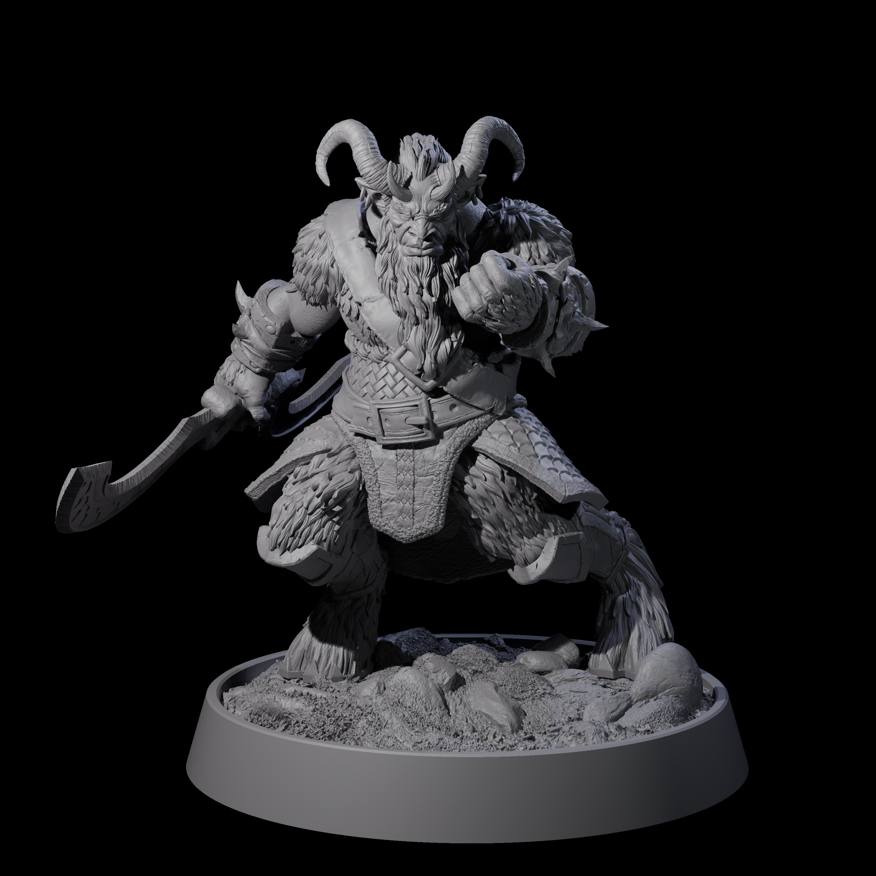 Forest Guardian Satyr A Miniature for Dungeons and Dragons, Pathfinder or other TTRPGs