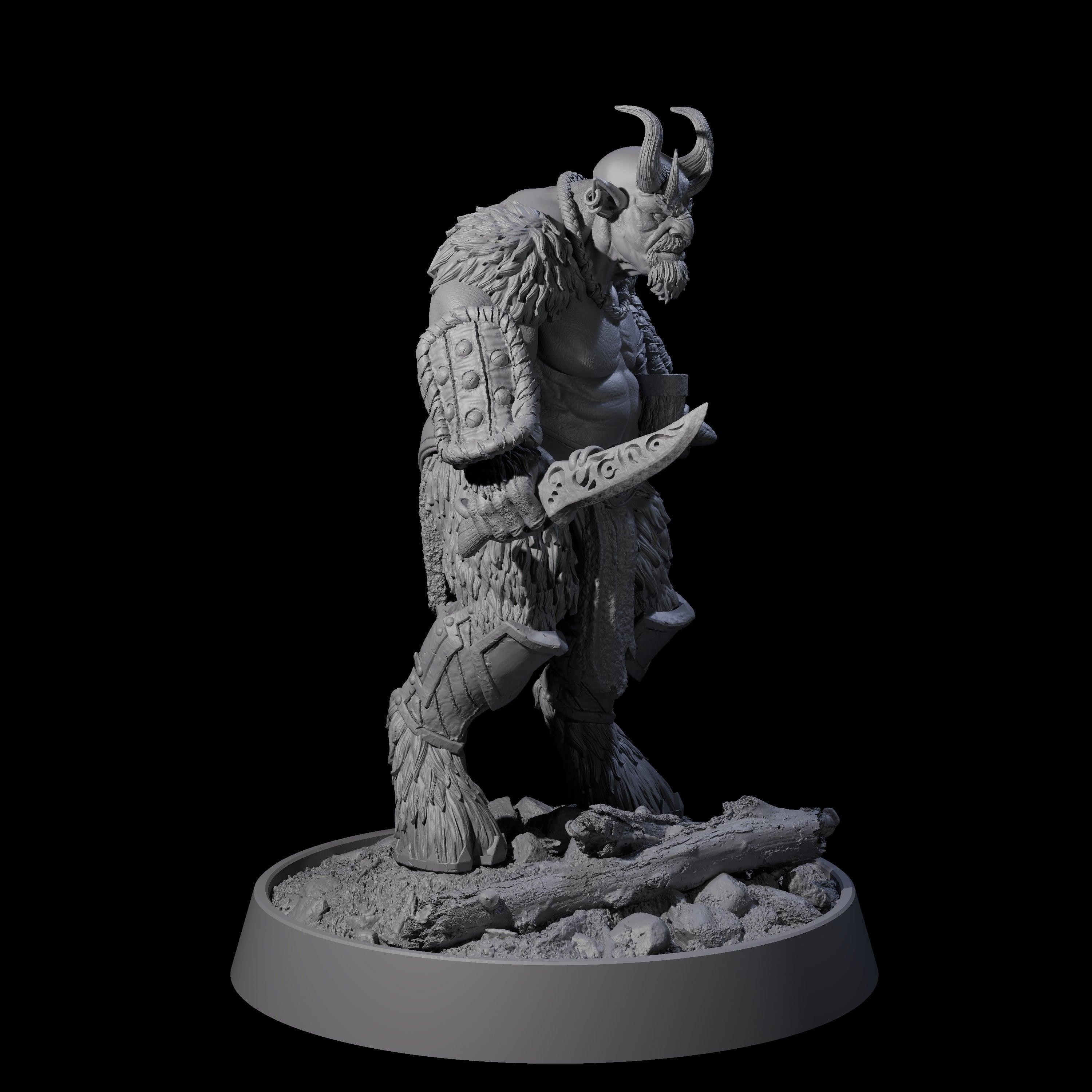 Forest Guardian Satyr B Miniature for Dungeons and Dragons, Pathfinder or other TTRPGs