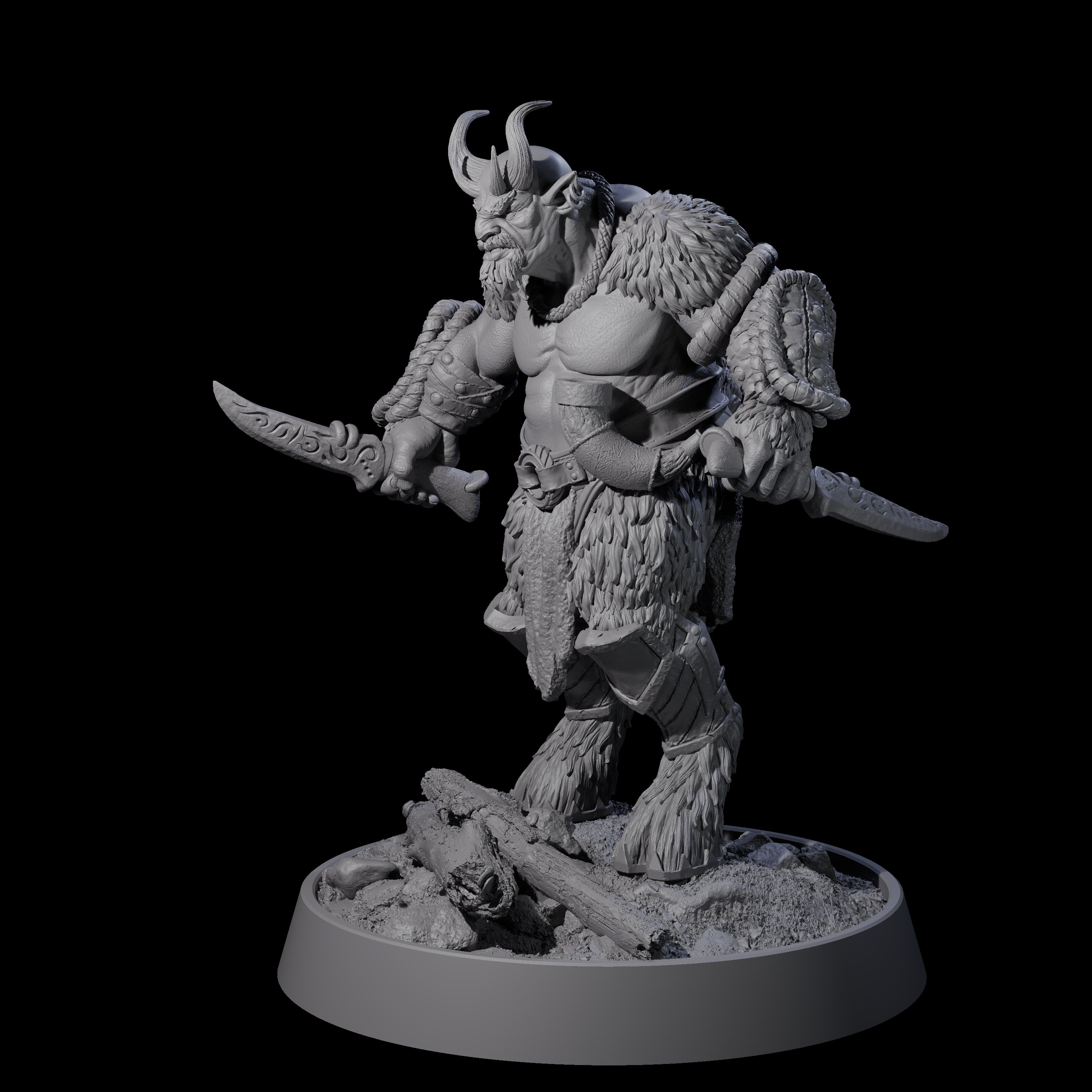 Forest Guardian Satyr B Miniature for Dungeons and Dragons, Pathfinder or other TTRPGs