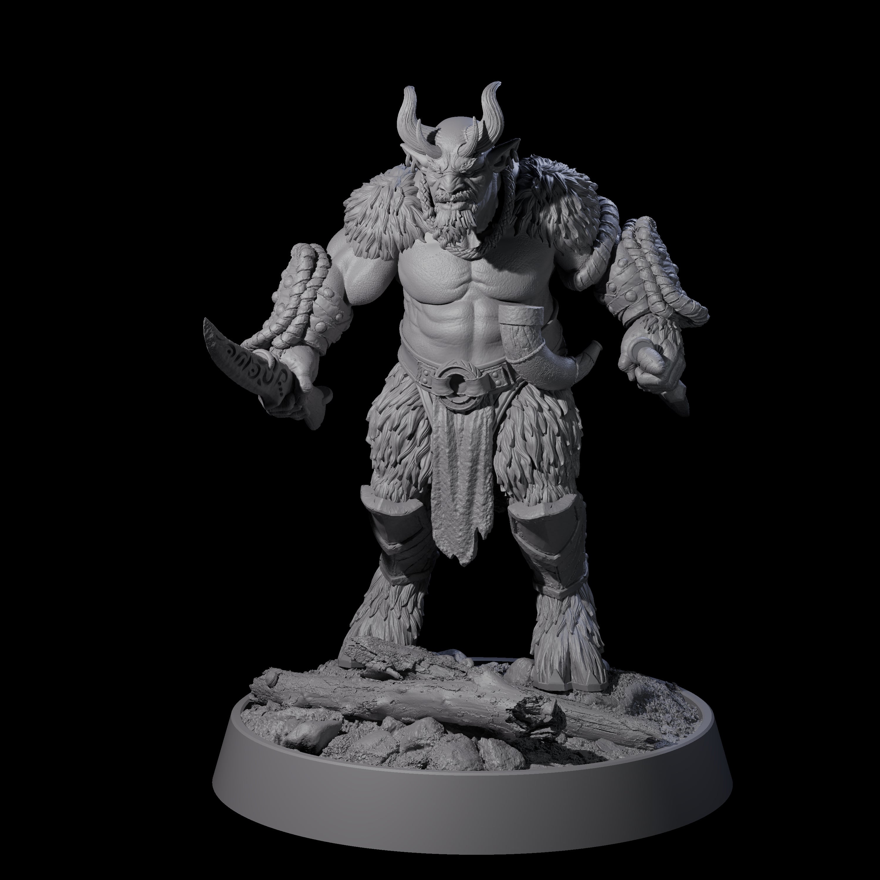 Forest Guardian Satyr B Miniature for Dungeons and Dragons, Pathfinder or other TTRPGs