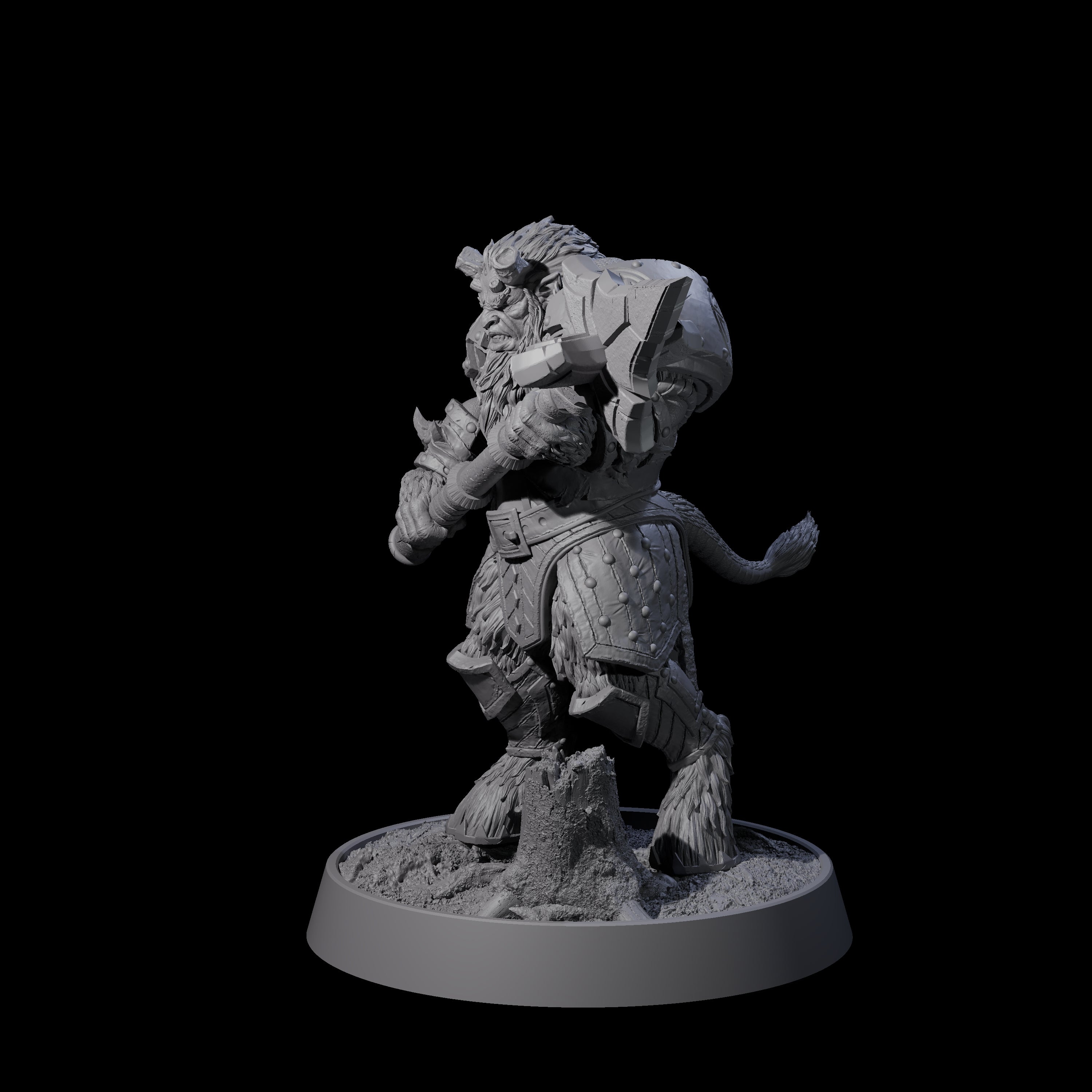 Forest Guardian Satyr C Miniature for Dungeons and Dragons, Pathfinder or other TTRPGs