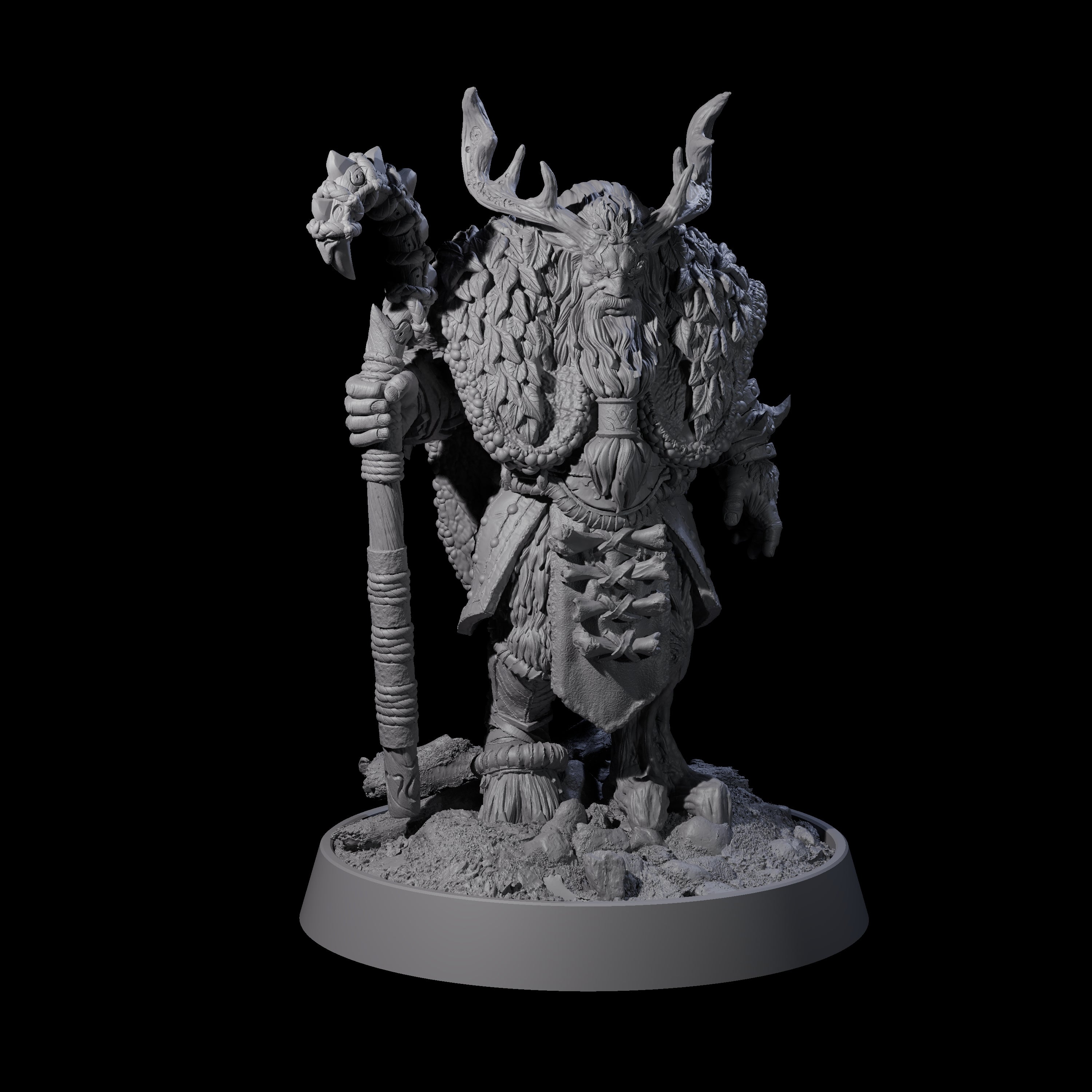 Forest Guardian Satyr D Miniature for Dungeons and Dragons, Pathfinder or other TTRPGs
