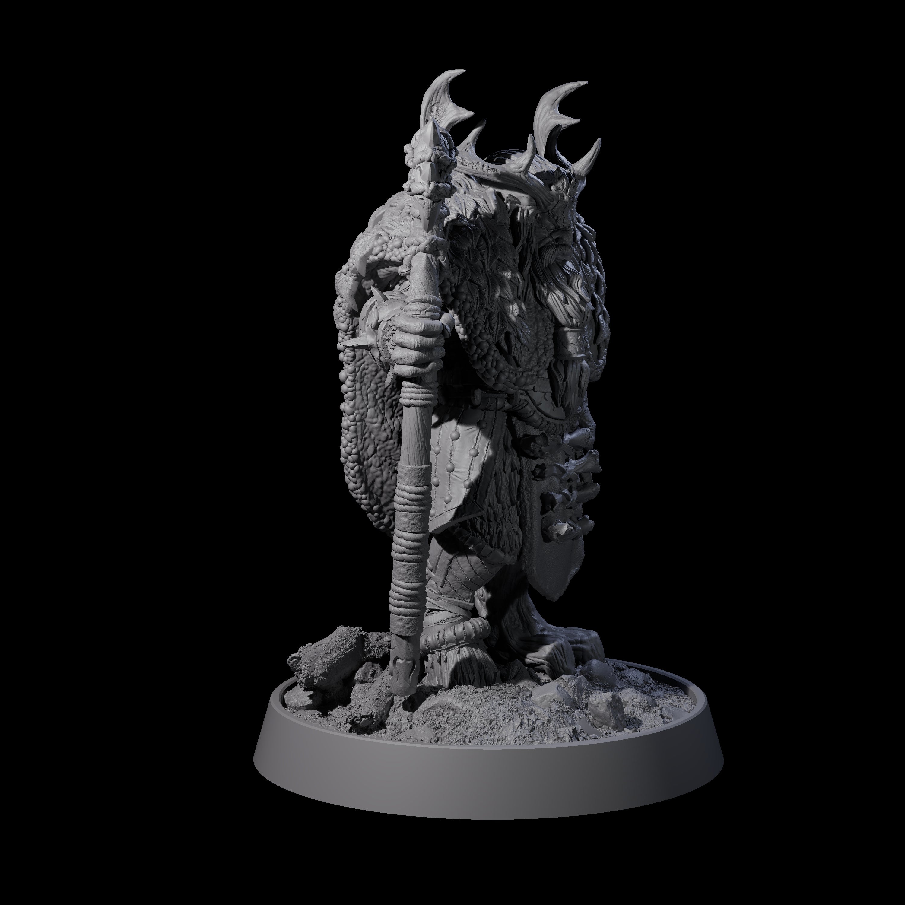 Forest Guardian Satyr D Miniature for Dungeons and Dragons, Pathfinder or other TTRPGs
