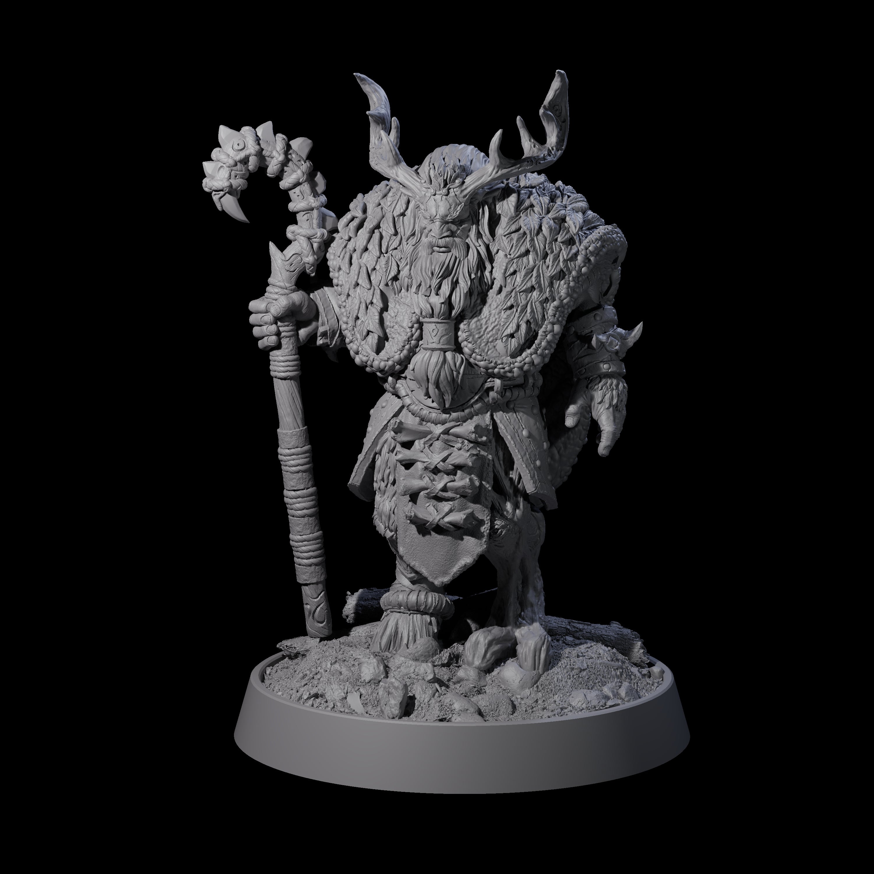 Forest Guardian Satyr D Miniature for Dungeons and Dragons, Pathfinder or other TTRPGs