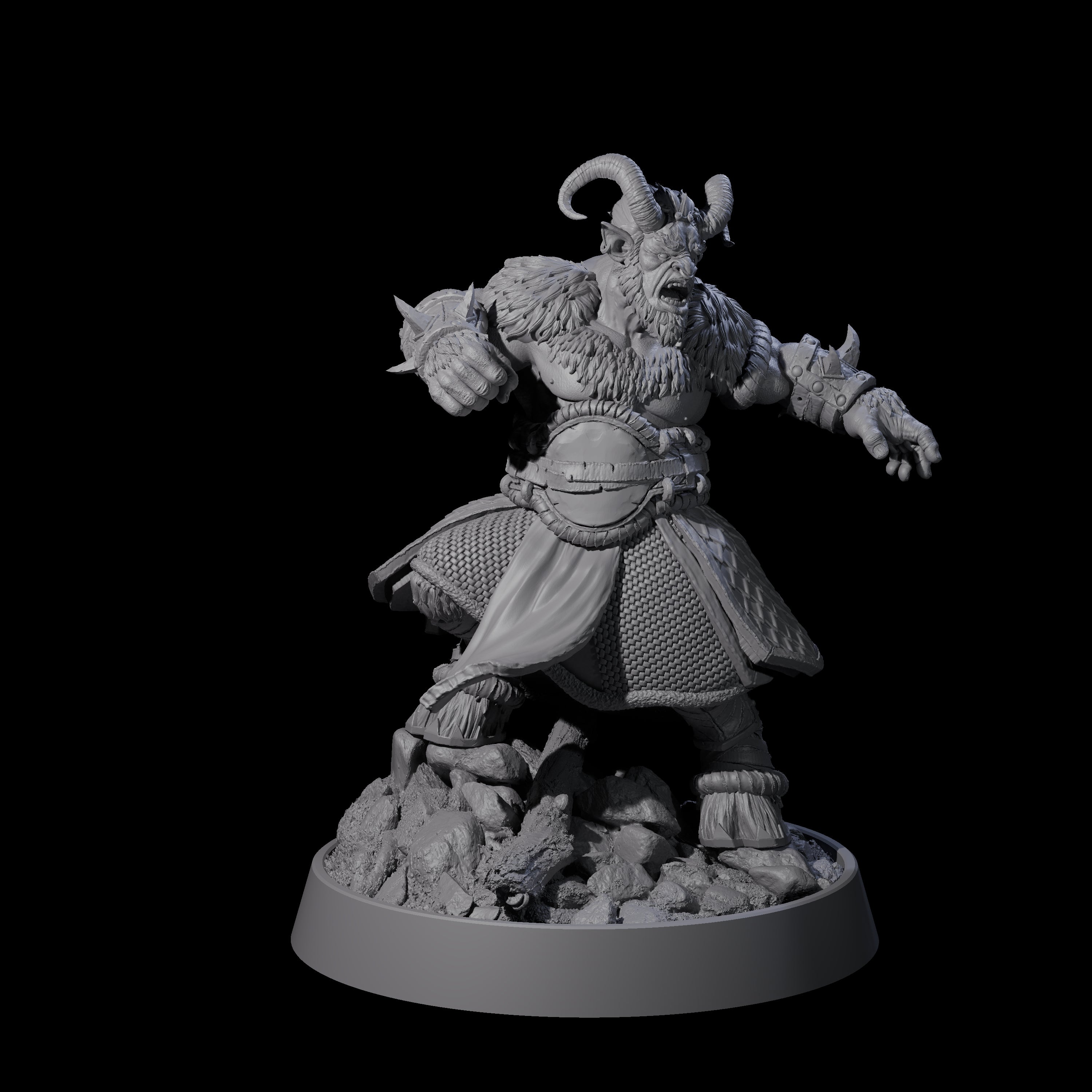 Forest Guardian Satyr E Miniature for Dungeons and Dragons, Pathfinder or other TTRPGs