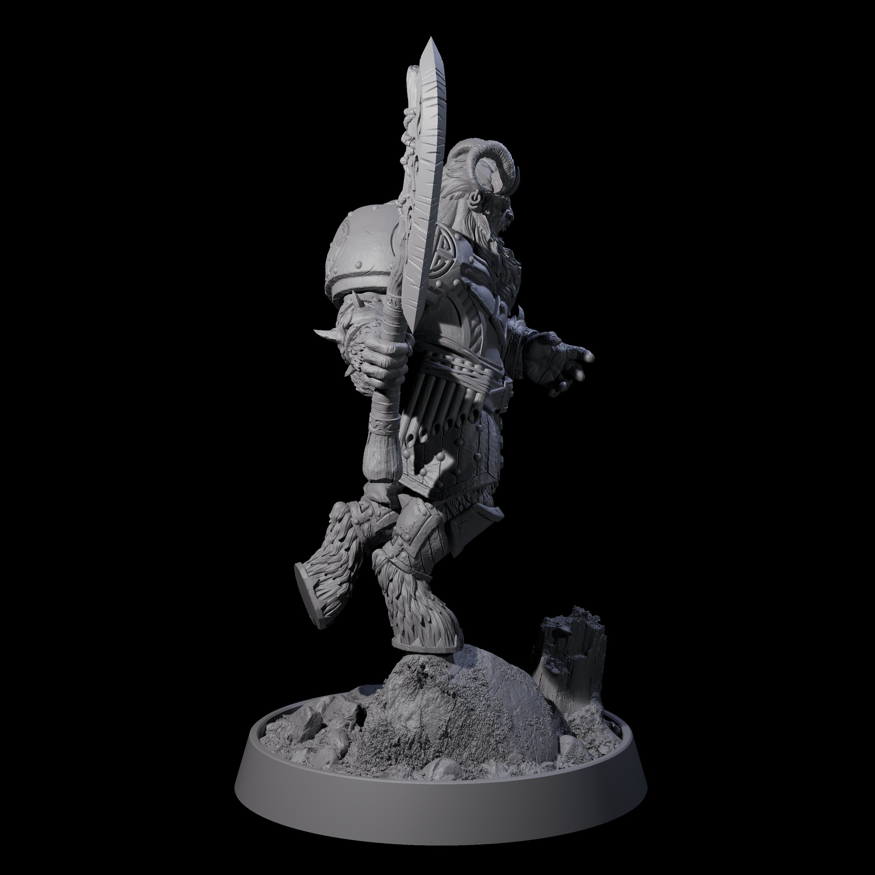 Forest Guardian Satyr F Miniature for Dungeons and Dragons, Pathfinder or other TTRPGs