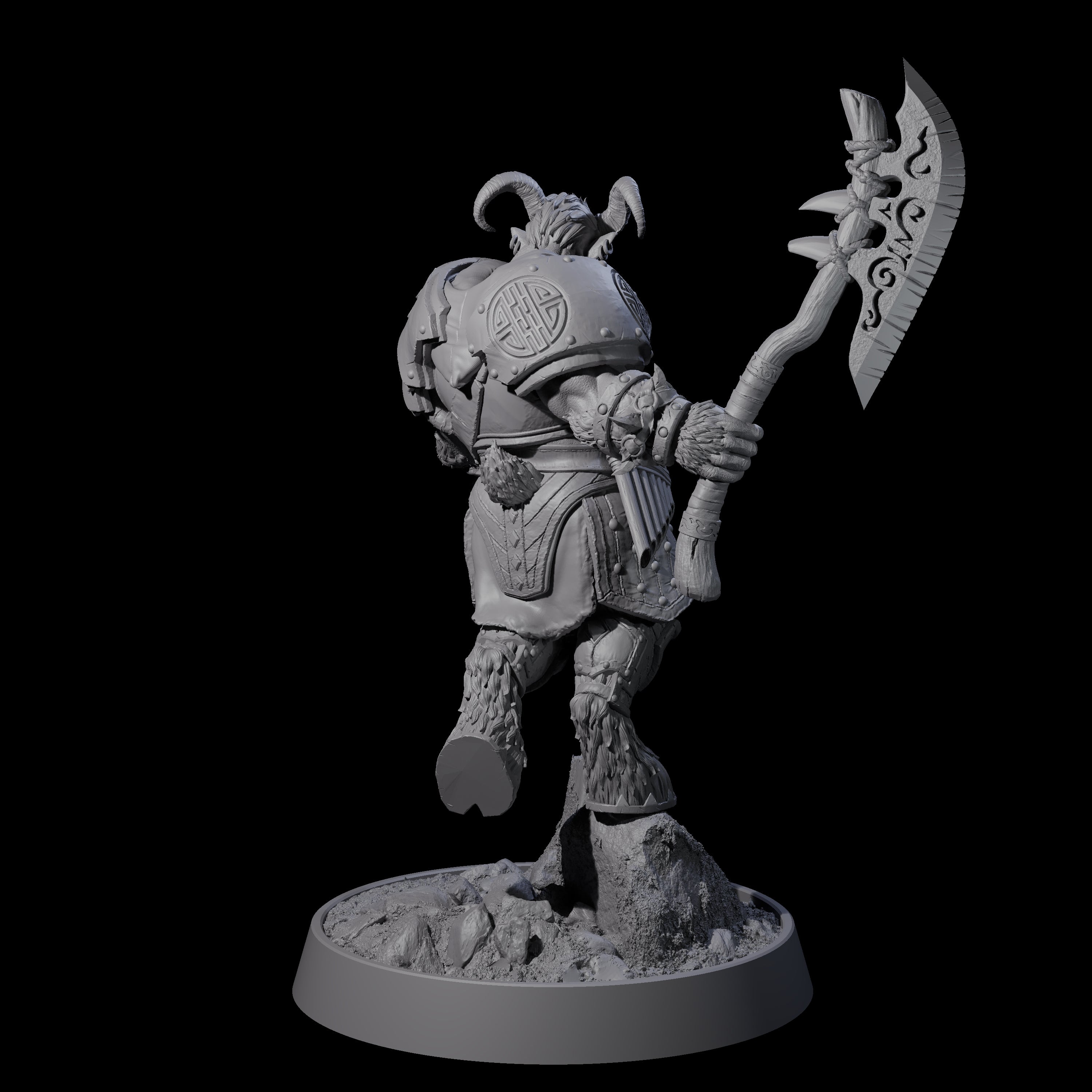 Forest Guardian Satyr F Miniature for Dungeons and Dragons, Pathfinder or other TTRPGs