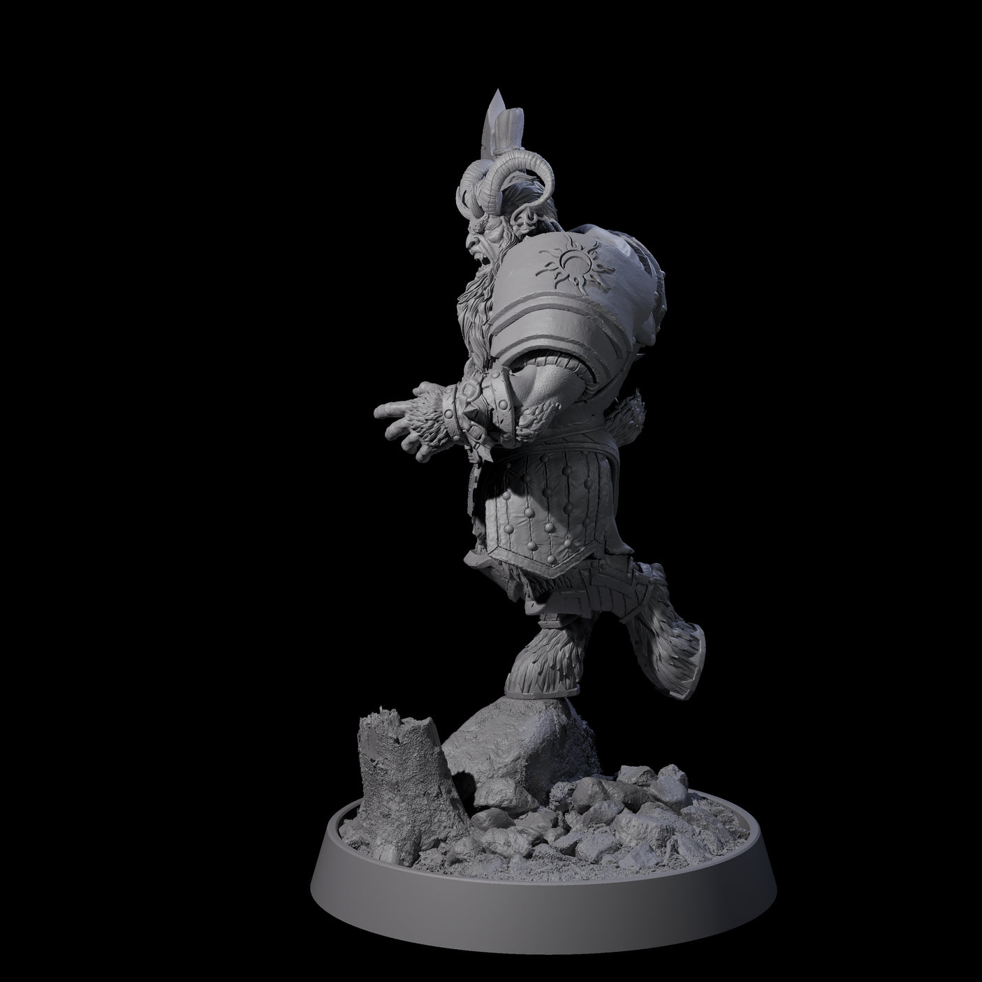Forest Guardian Satyr F Miniature for Dungeons and Dragons, Pathfinder or other TTRPGs