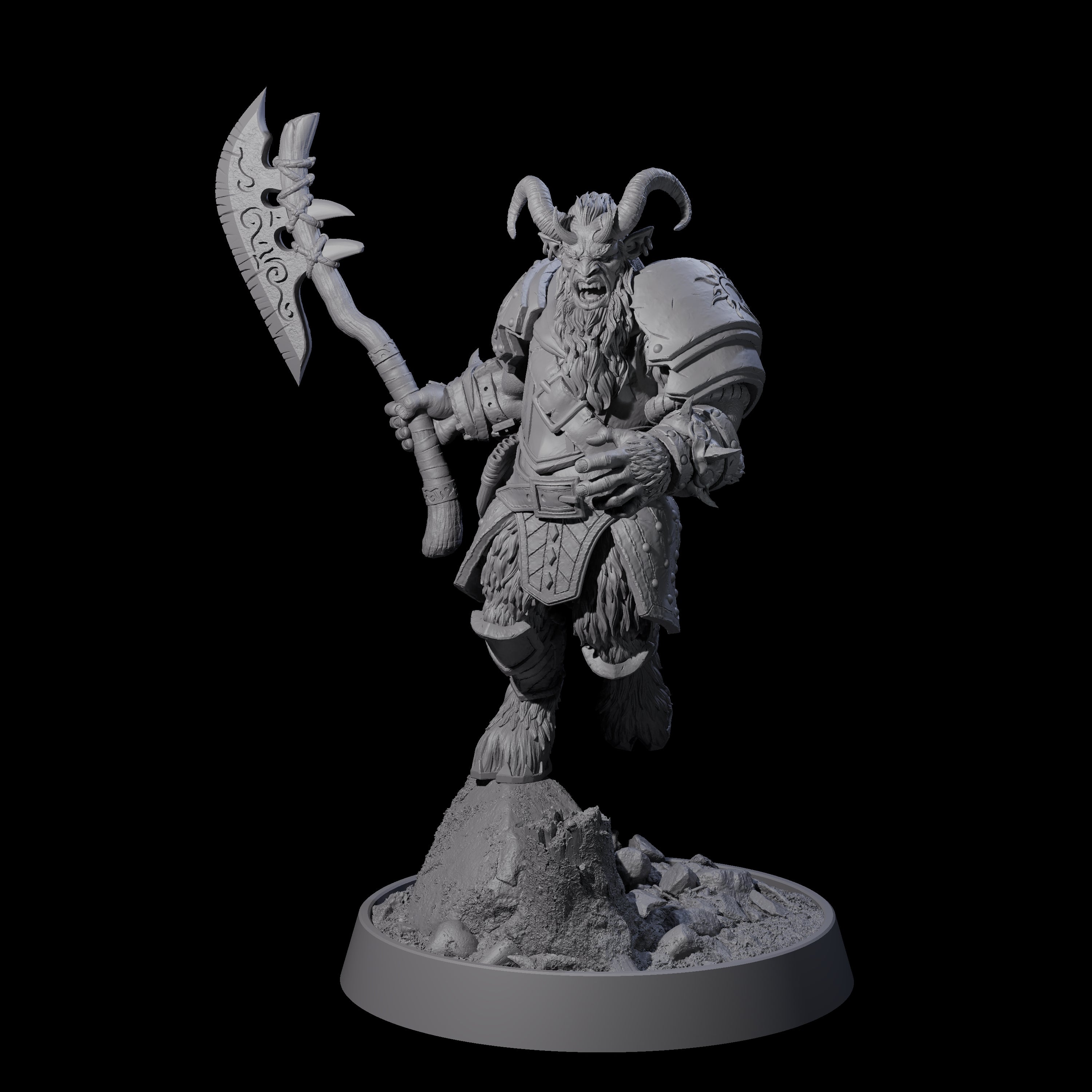 Forest Guardian Satyr F Miniature for Dungeons and Dragons, Pathfinder or other TTRPGs