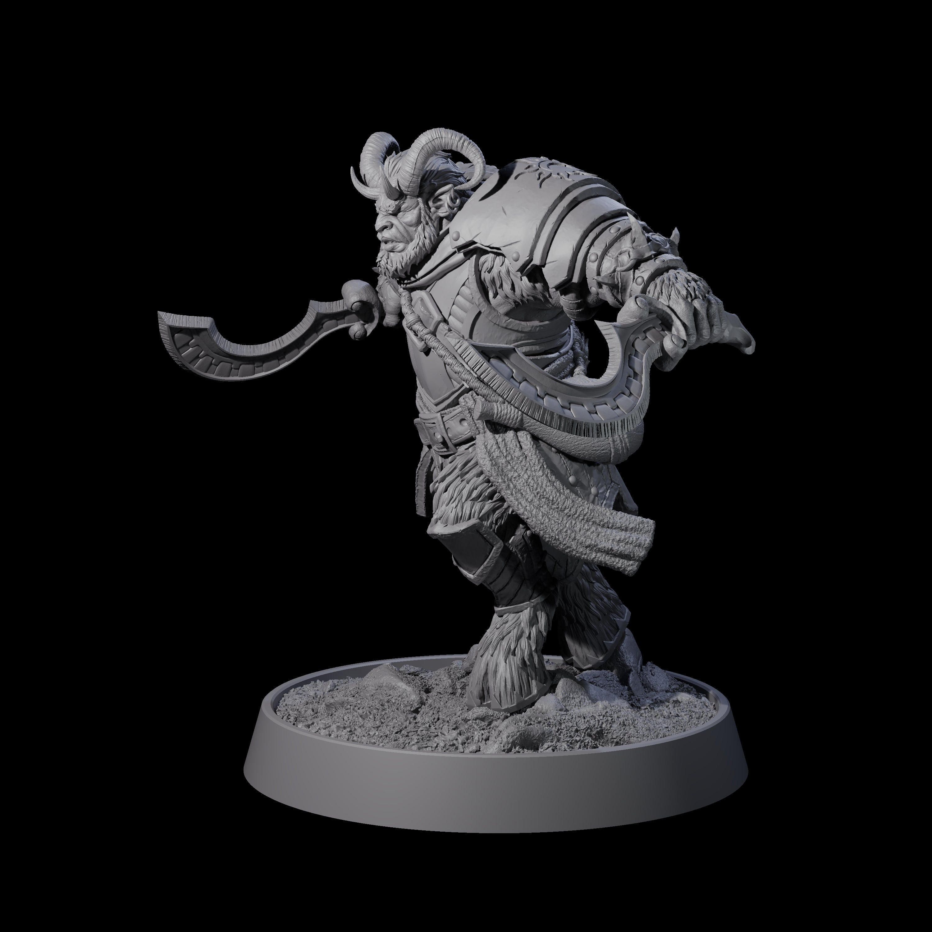 Forest Guardian Satyr G Miniature for Dungeons and Dragons, Pathfinder or other TTRPGs