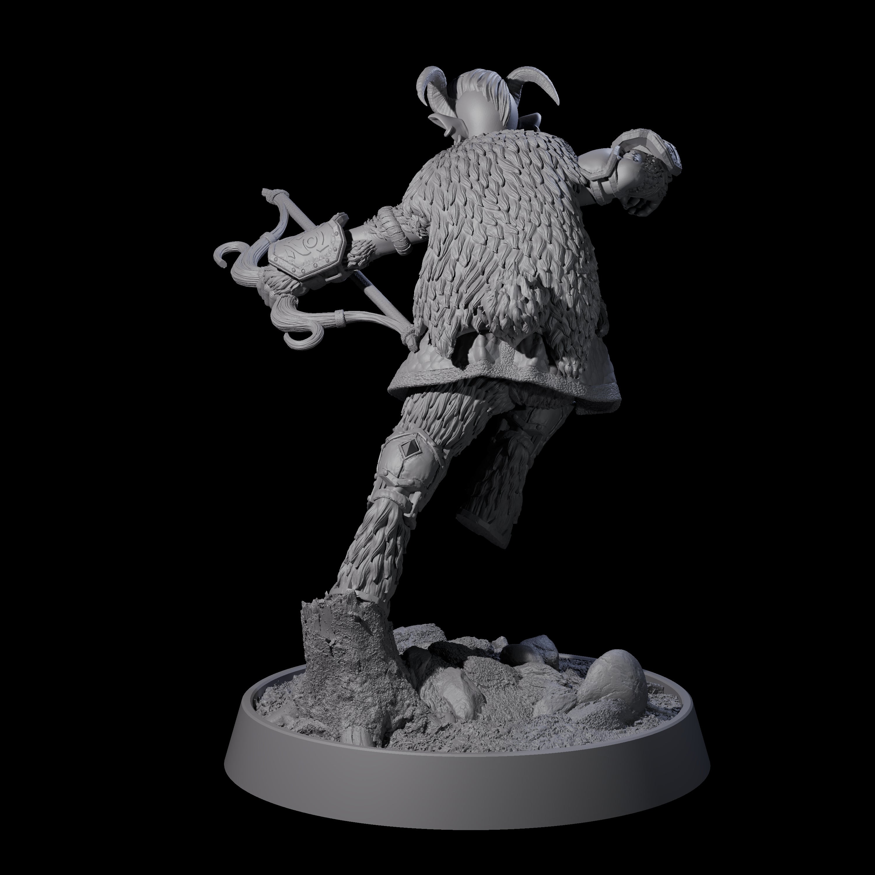 Forest Guardian Satyr H Miniature for Dungeons and Dragons, Pathfinder or other TTRPGs