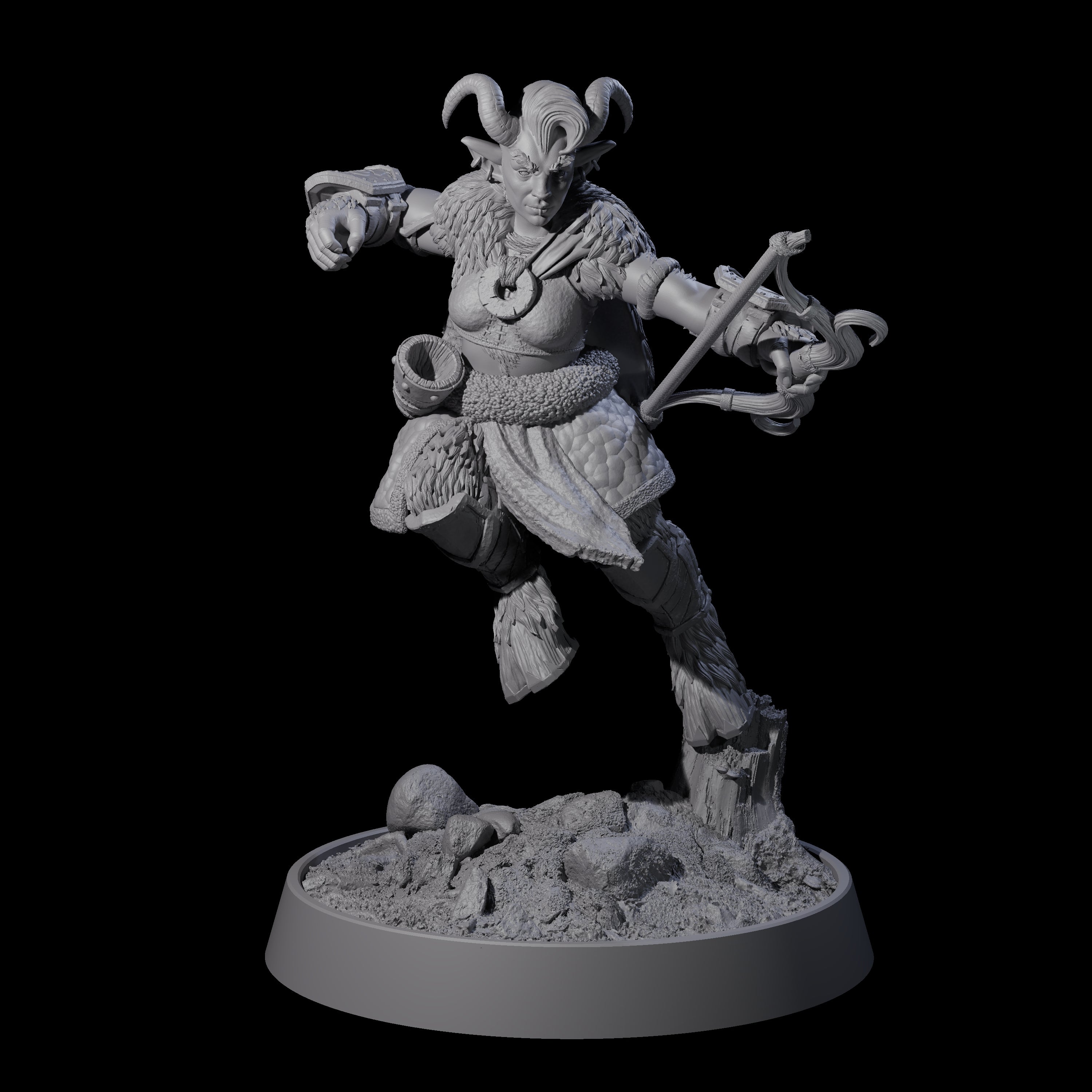 Forest Guardian Satyr H Miniature for Dungeons and Dragons, Pathfinder or other TTRPGs