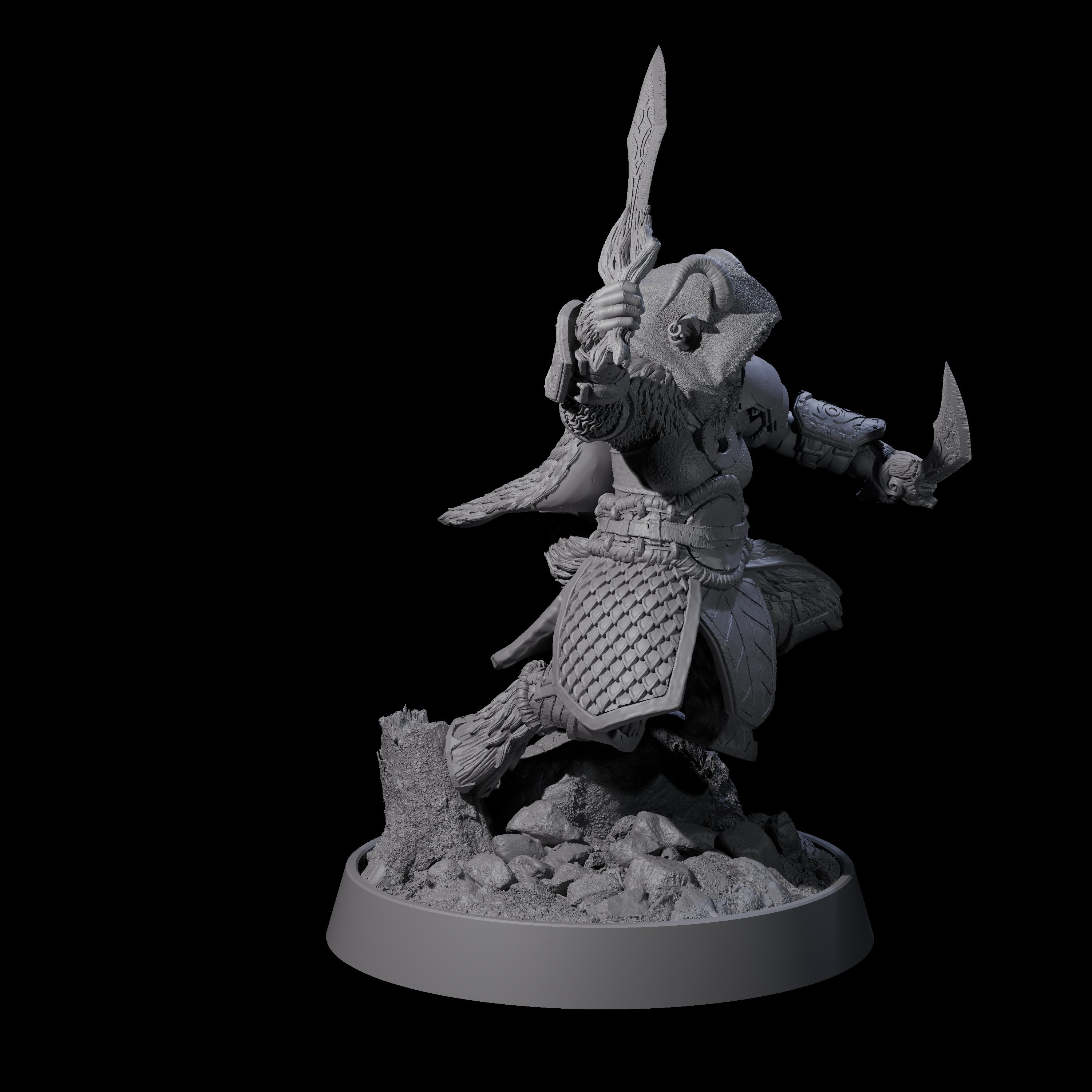 Forest Guardian Satyr I Miniature for Dungeons and Dragons, Pathfinder or other TTRPGs